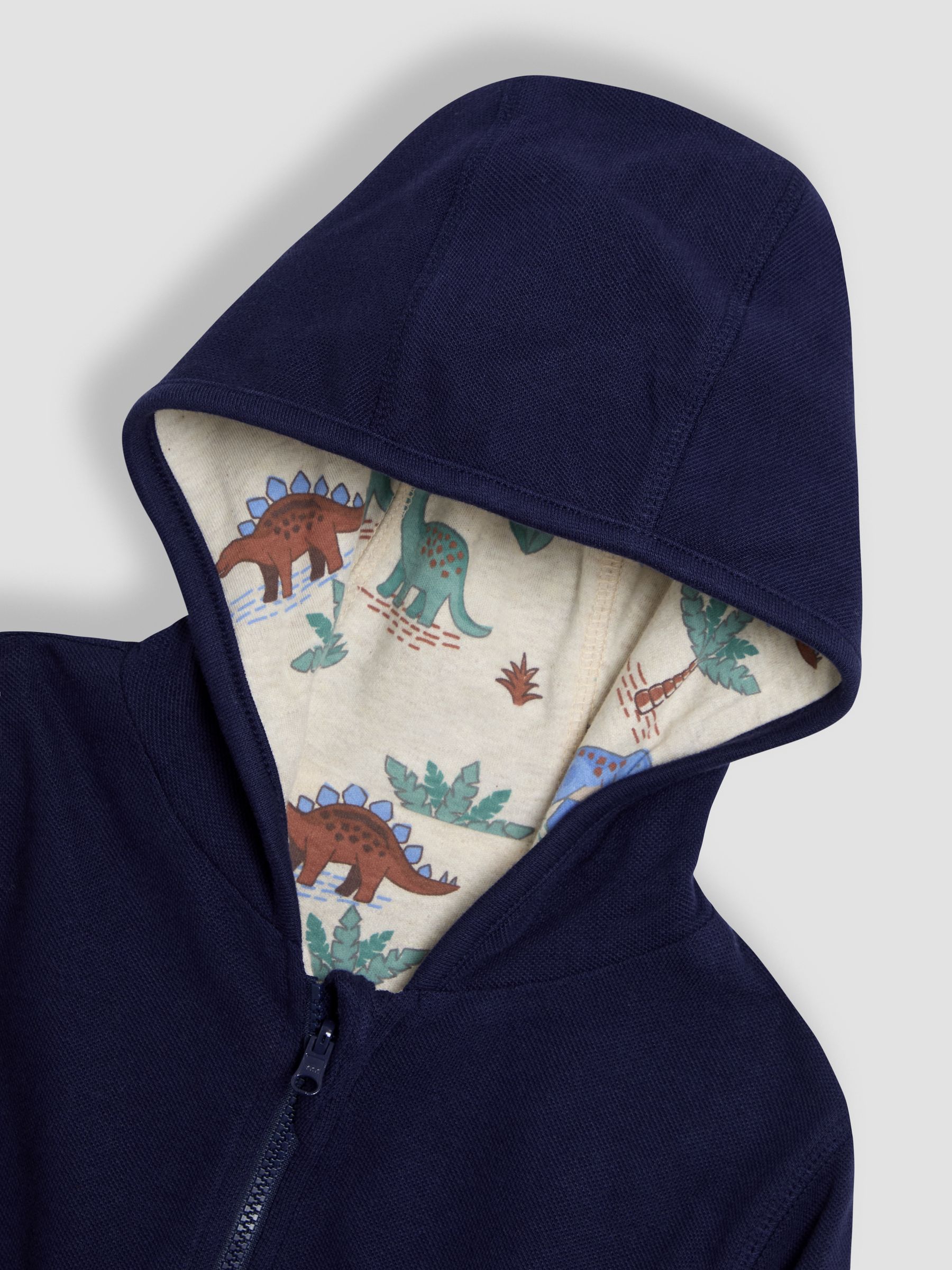Navy Appliqué Reversible Hoodie - Image 4 of 12