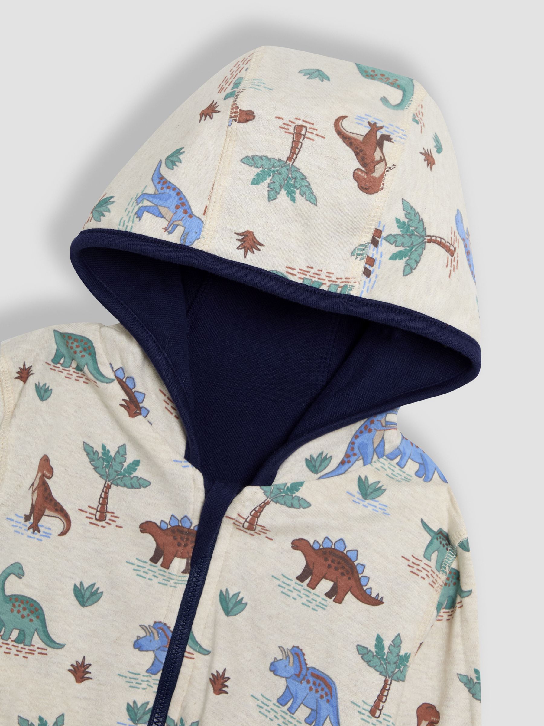 Navy Appliqué Reversible Hoodie - Image 9 of 12
