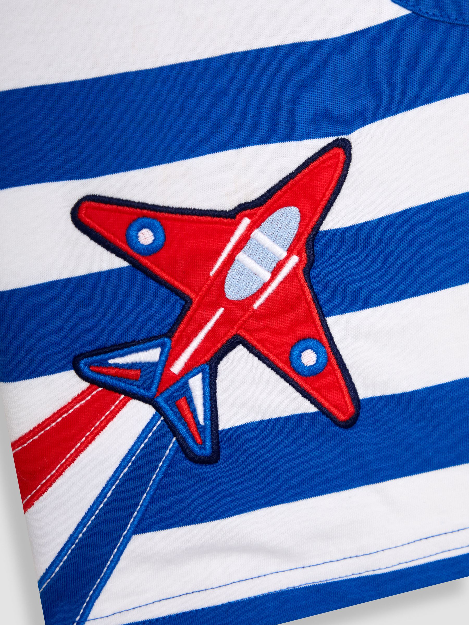 Blue Red Arrows Appliqué Stripe T-Shirt - Image 3 of 3