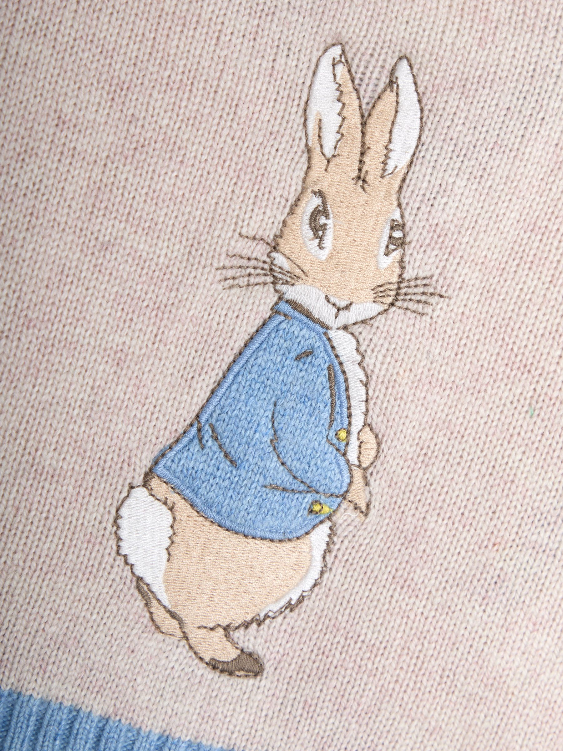 Natural Peter Rabbit™ Appliqué 100% Cotton Cardigan - Image 6 of 6