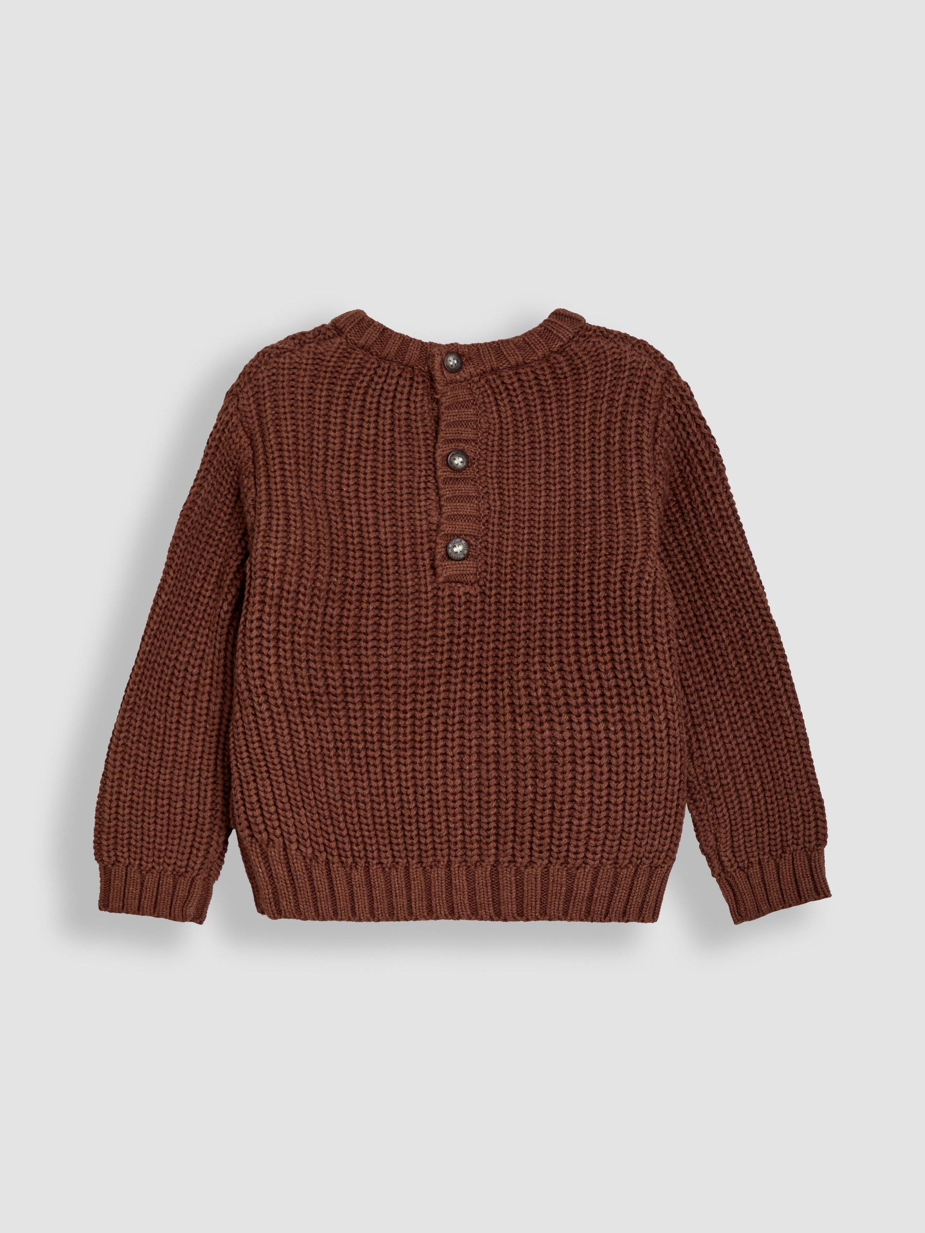 Brown Embroidered Jumper - Image 2 of 3