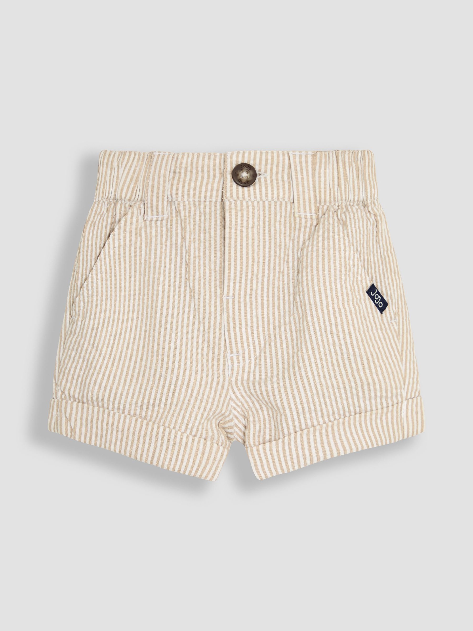 Natural Stone Seersucker Stripe Shorts - Image 1 of 3