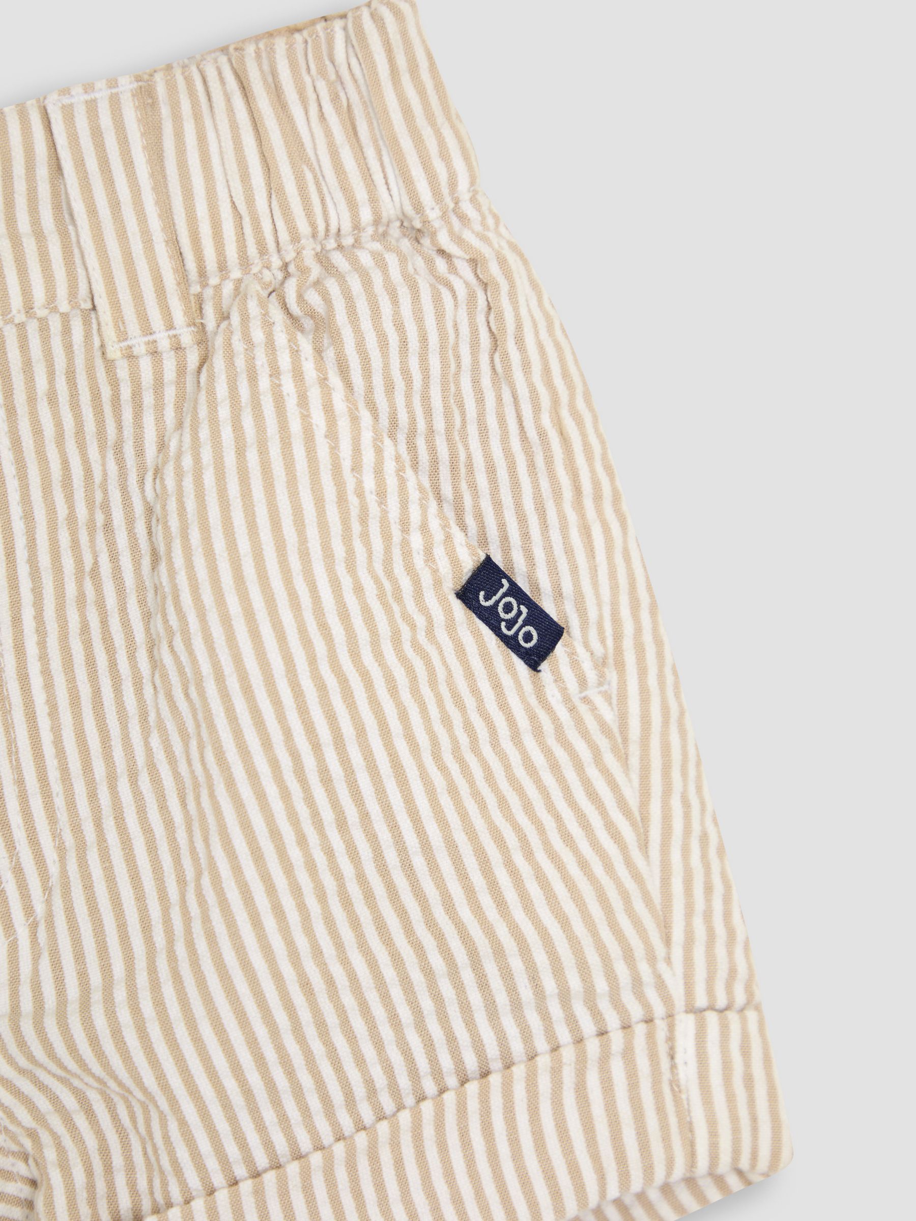 Natural Stone Seersucker Stripe Shorts - Image 3 of 3