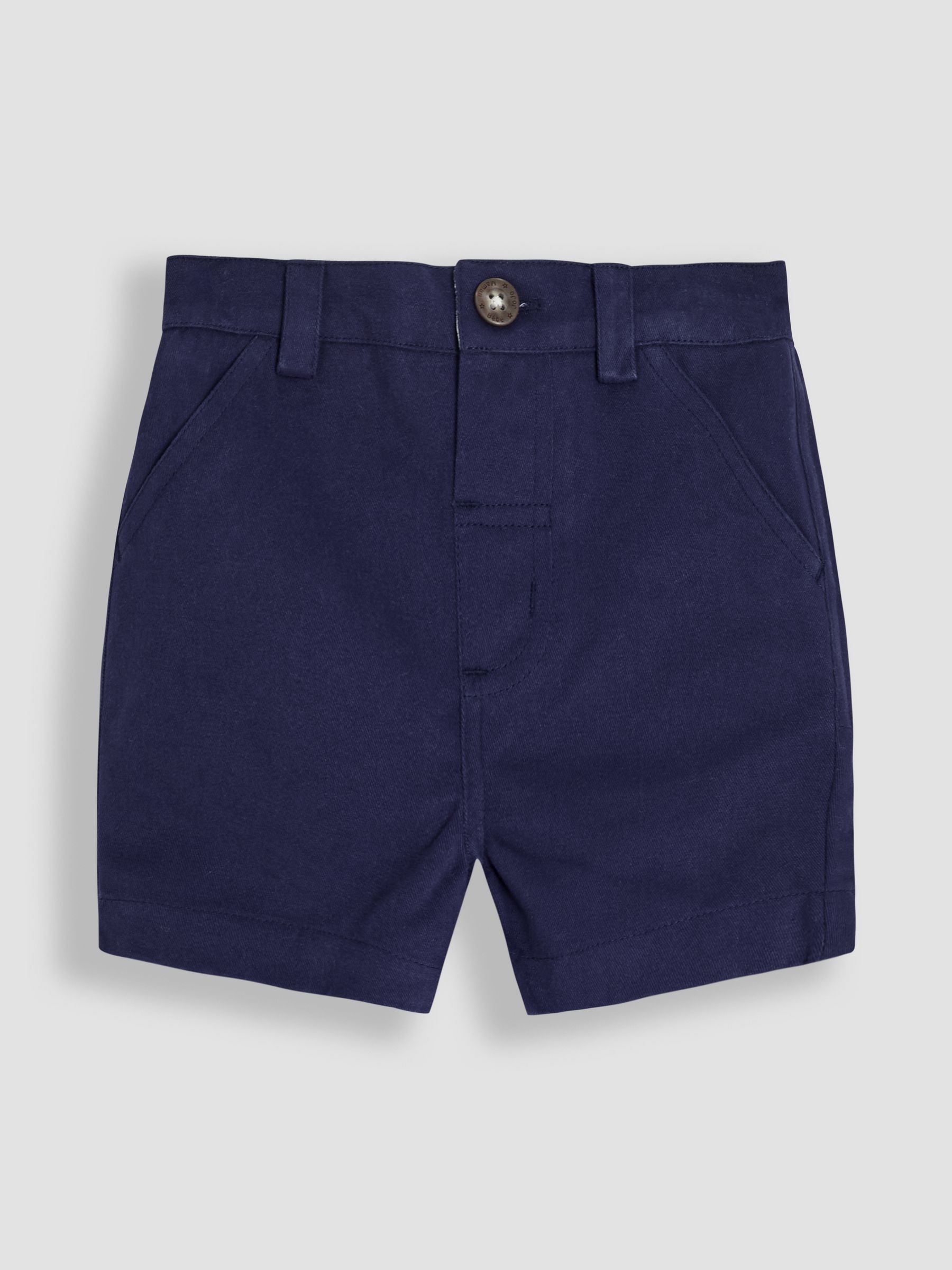 Navy Blue Twill Chino Short - Image 1 of 3