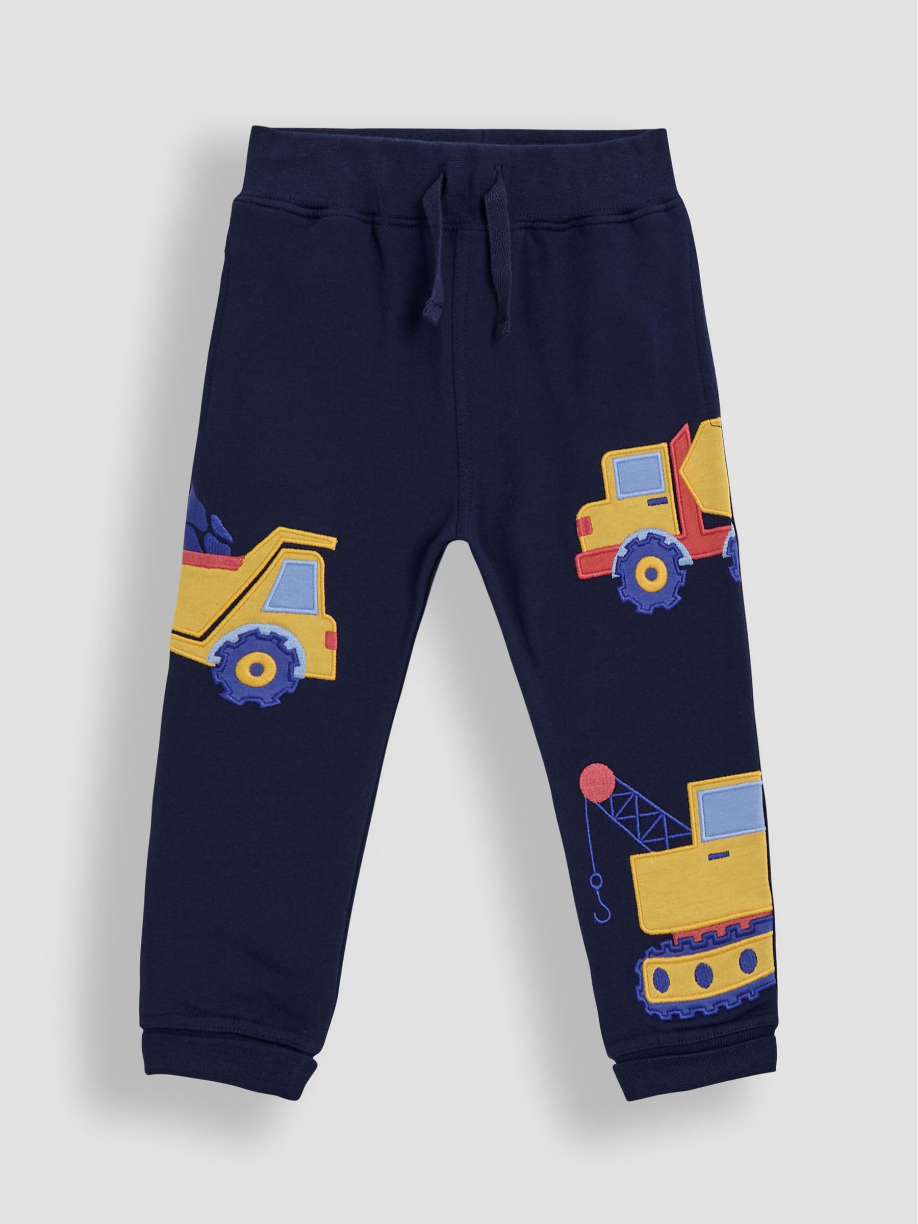Navy Construction Appliqué Joggers - Image 2 of 6