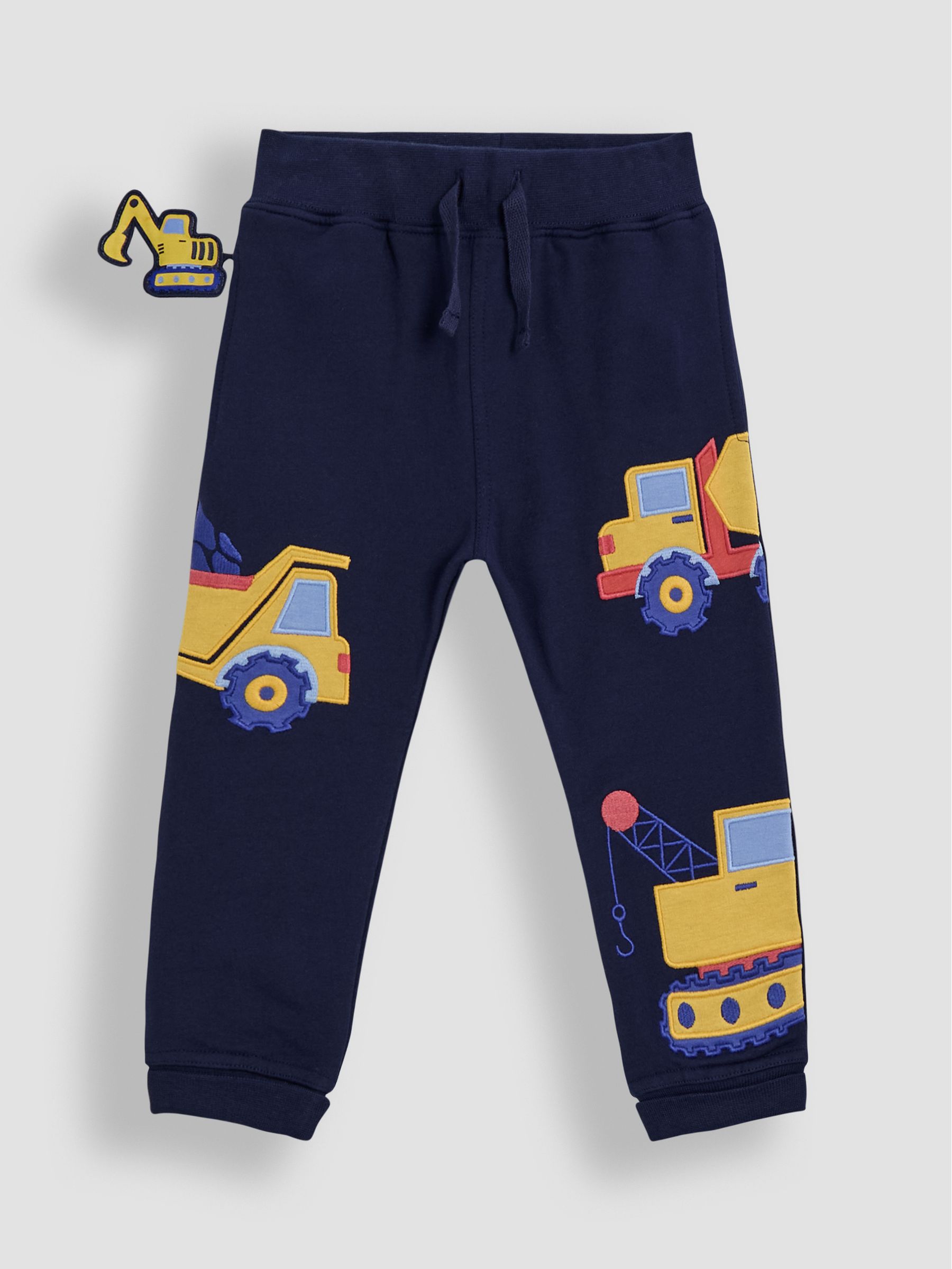 Navy Construction Appliqué Joggers - Image 3 of 6
