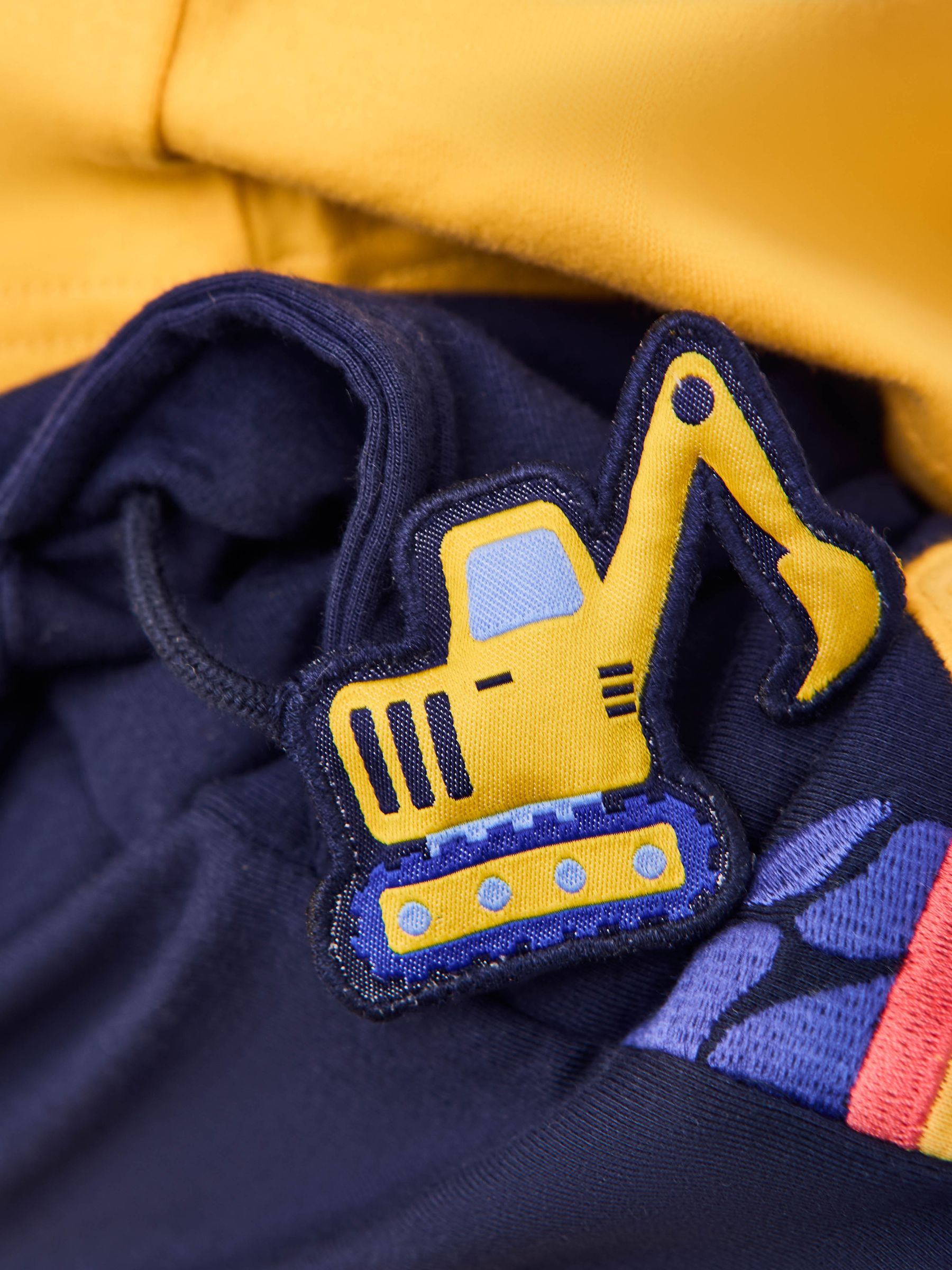 Navy Construction Appliqué Joggers - Image 6 of 6