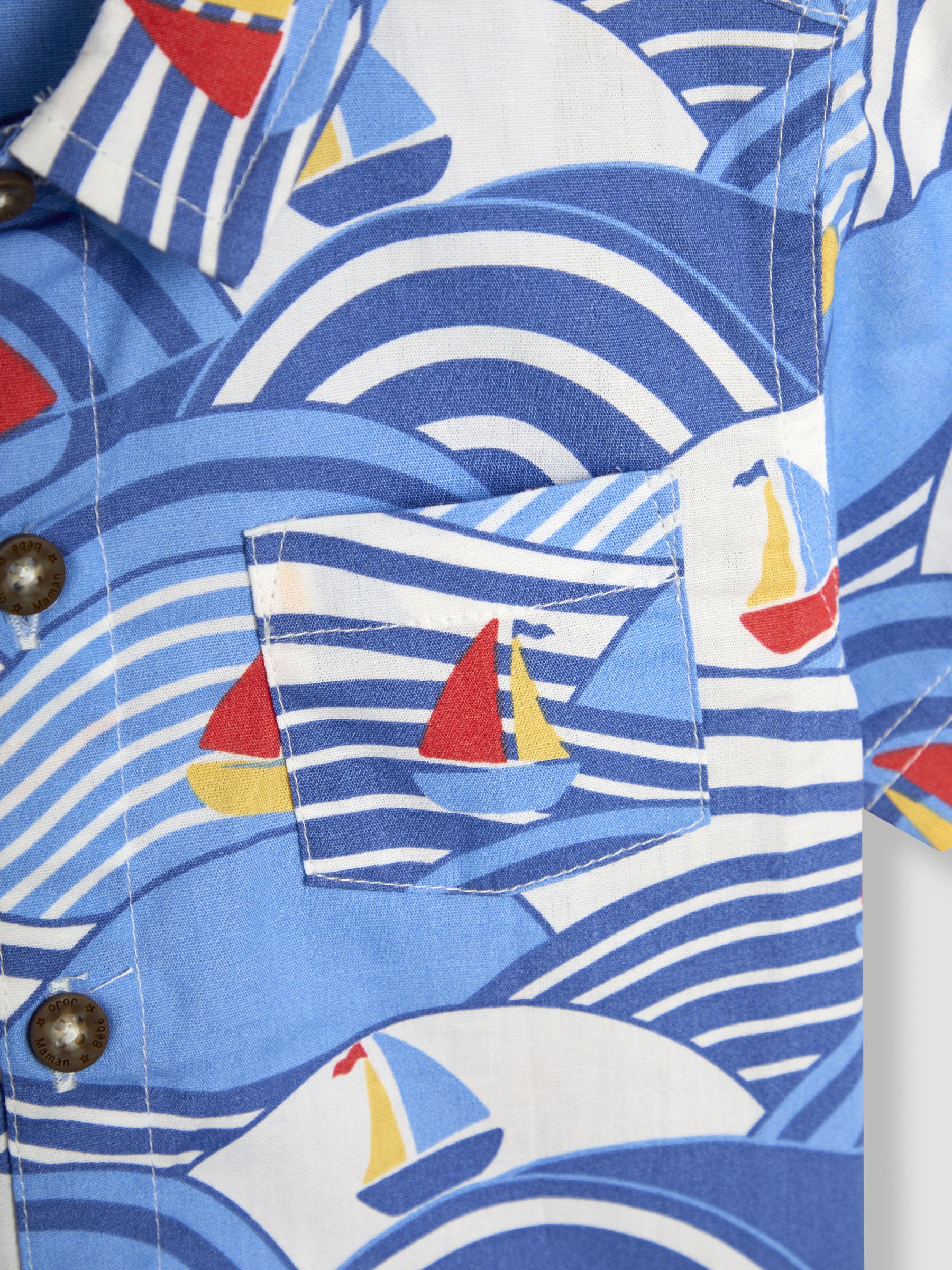 Blue Boat Short Sleeve Shirt - Image 3 of 3