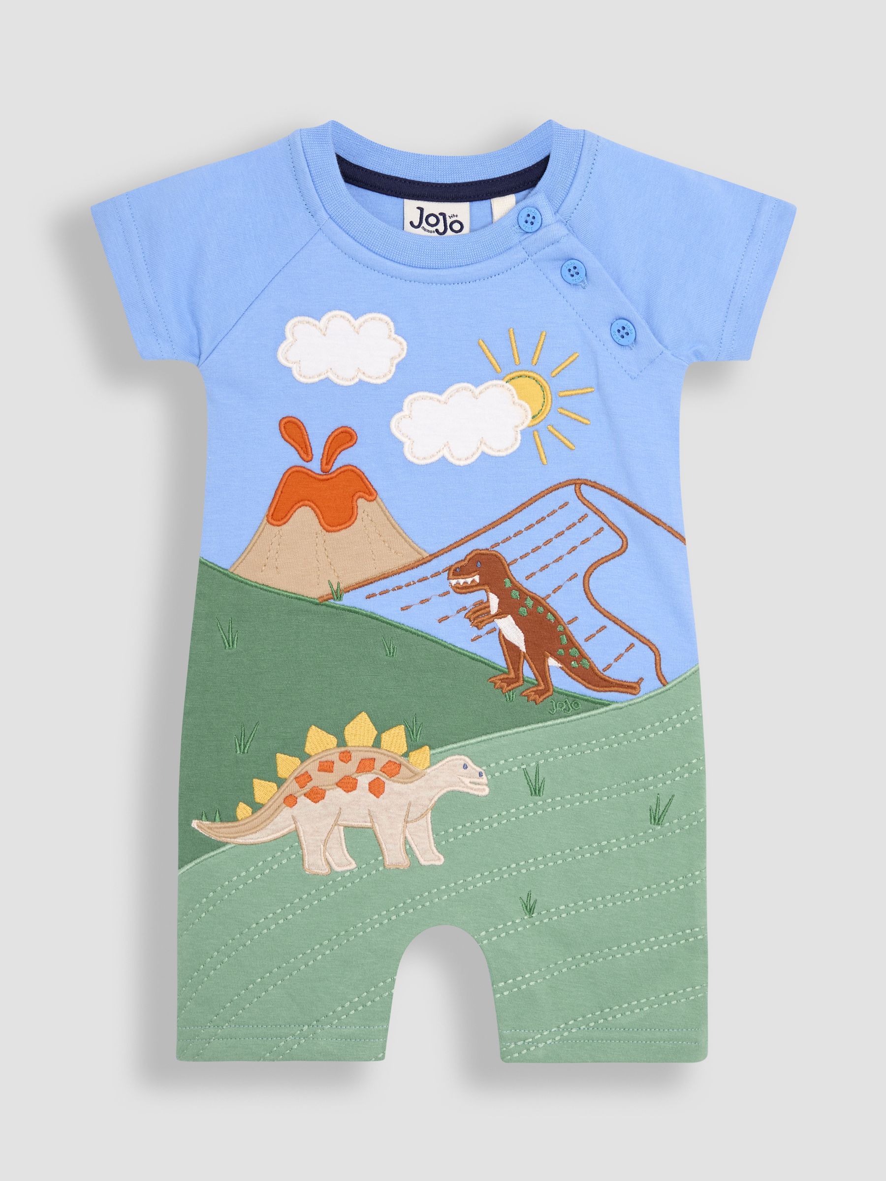 Blue Appliqué Romper - Image 1 of 3