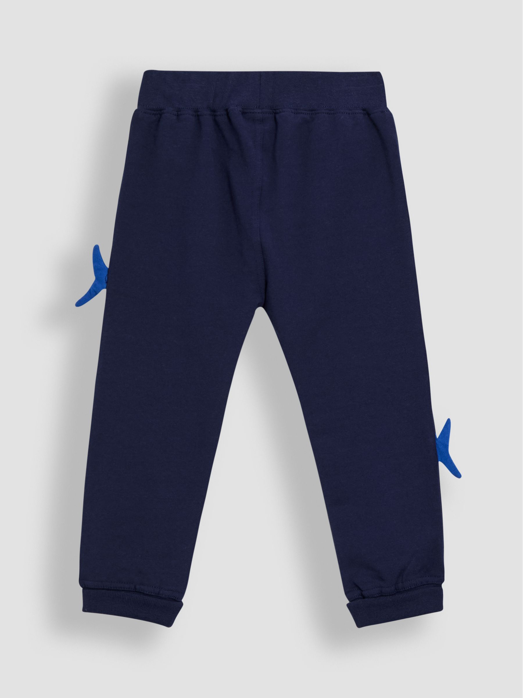 Navy Shark Appliqué Joggers - Image 4 of 7