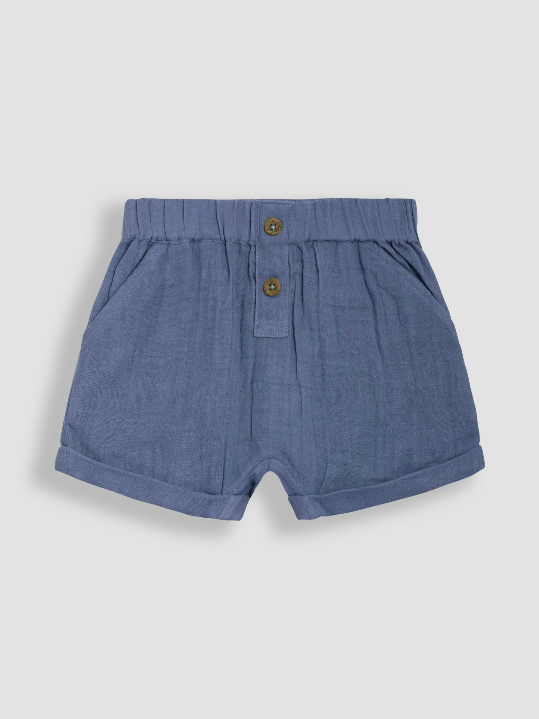 Royal Blue & Navy Blue 2-Pack Cheesecloth Shorts - Image 2 of 5