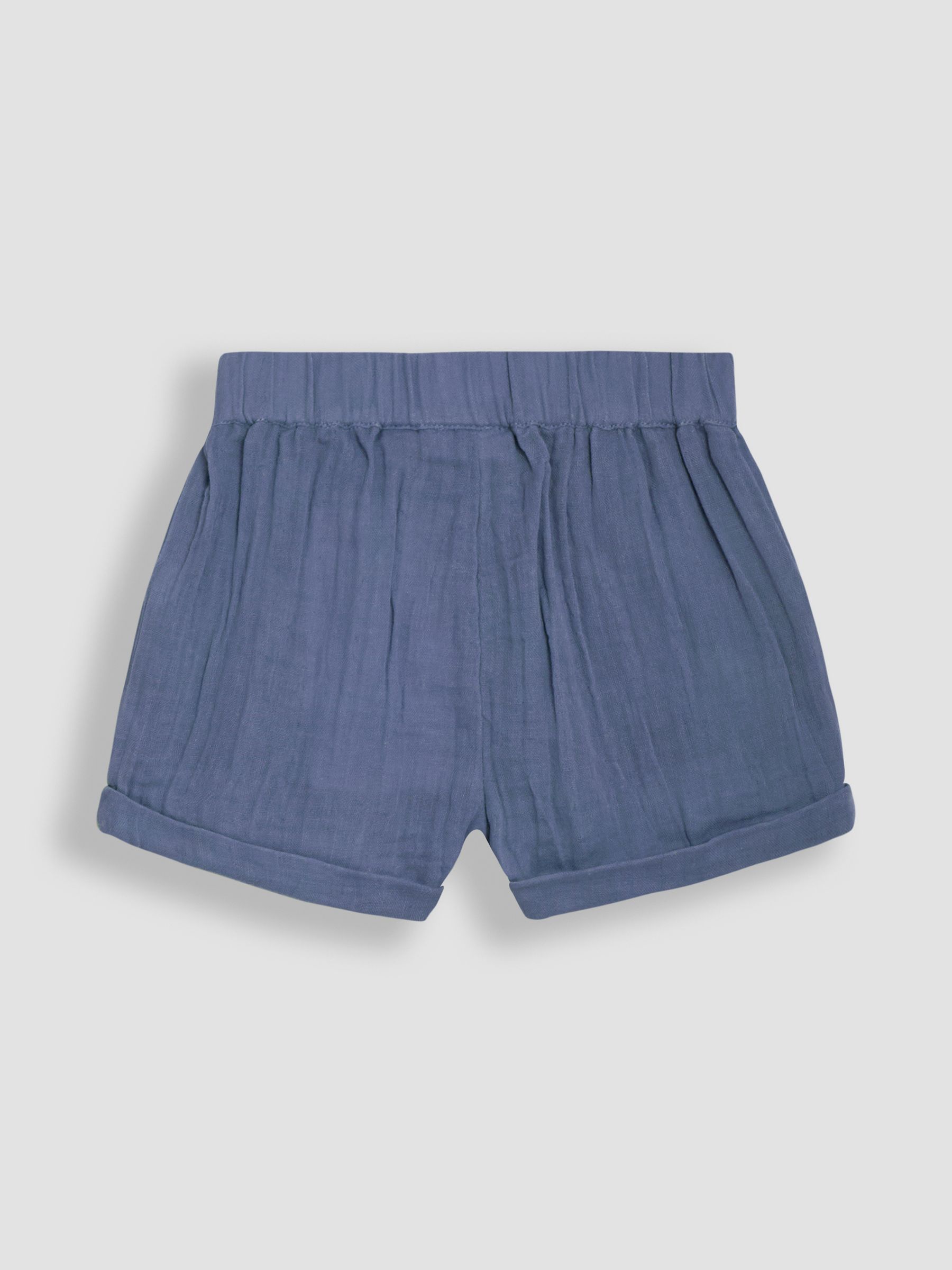 Royal Blue & Navy Blue 2-Pack Cheesecloth Shorts - Image 3 of 5