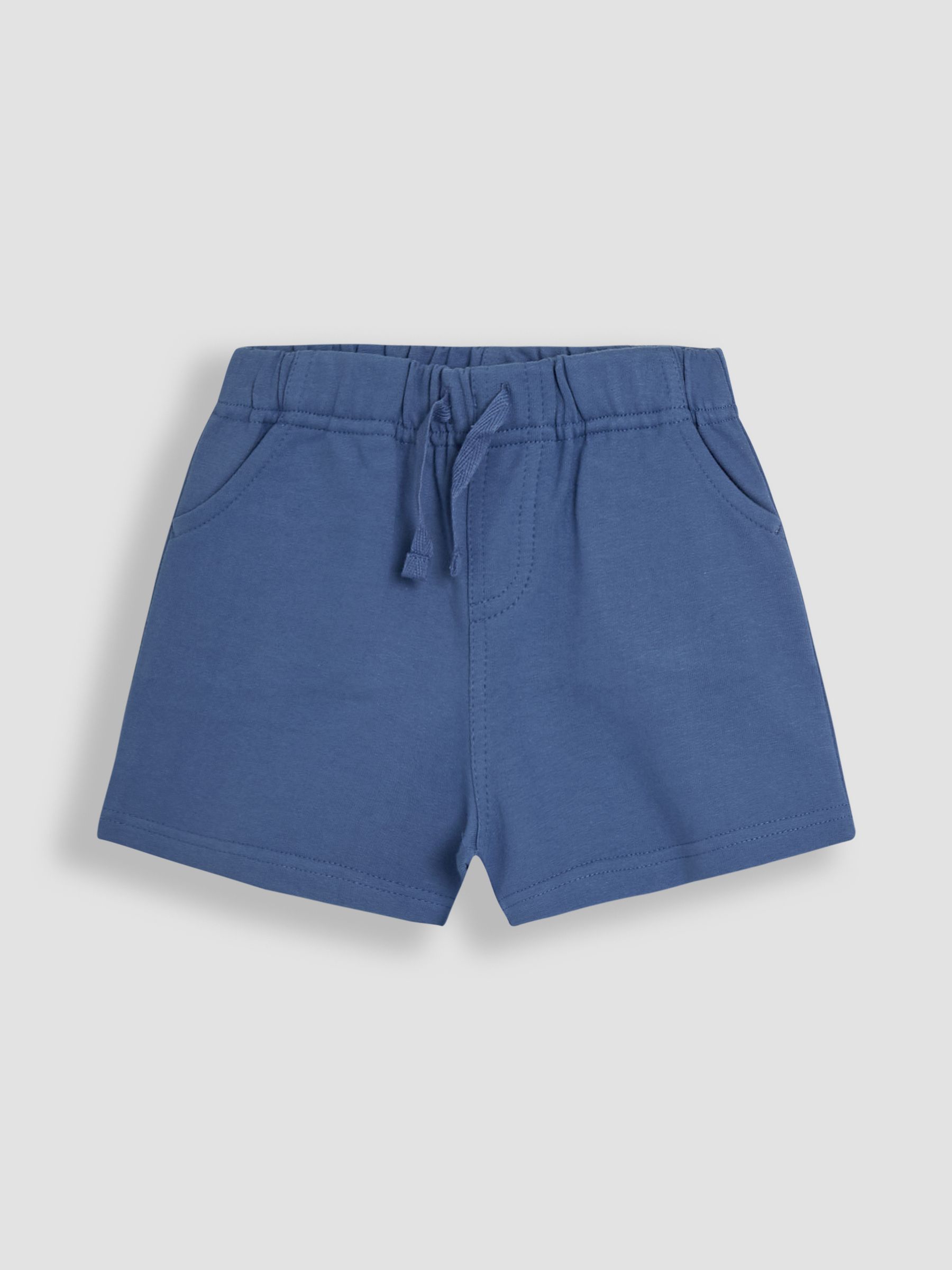 Mustard Stripe & Solid Blue 2-Pack Stripe Jogger Shorts - Image 3 of 7