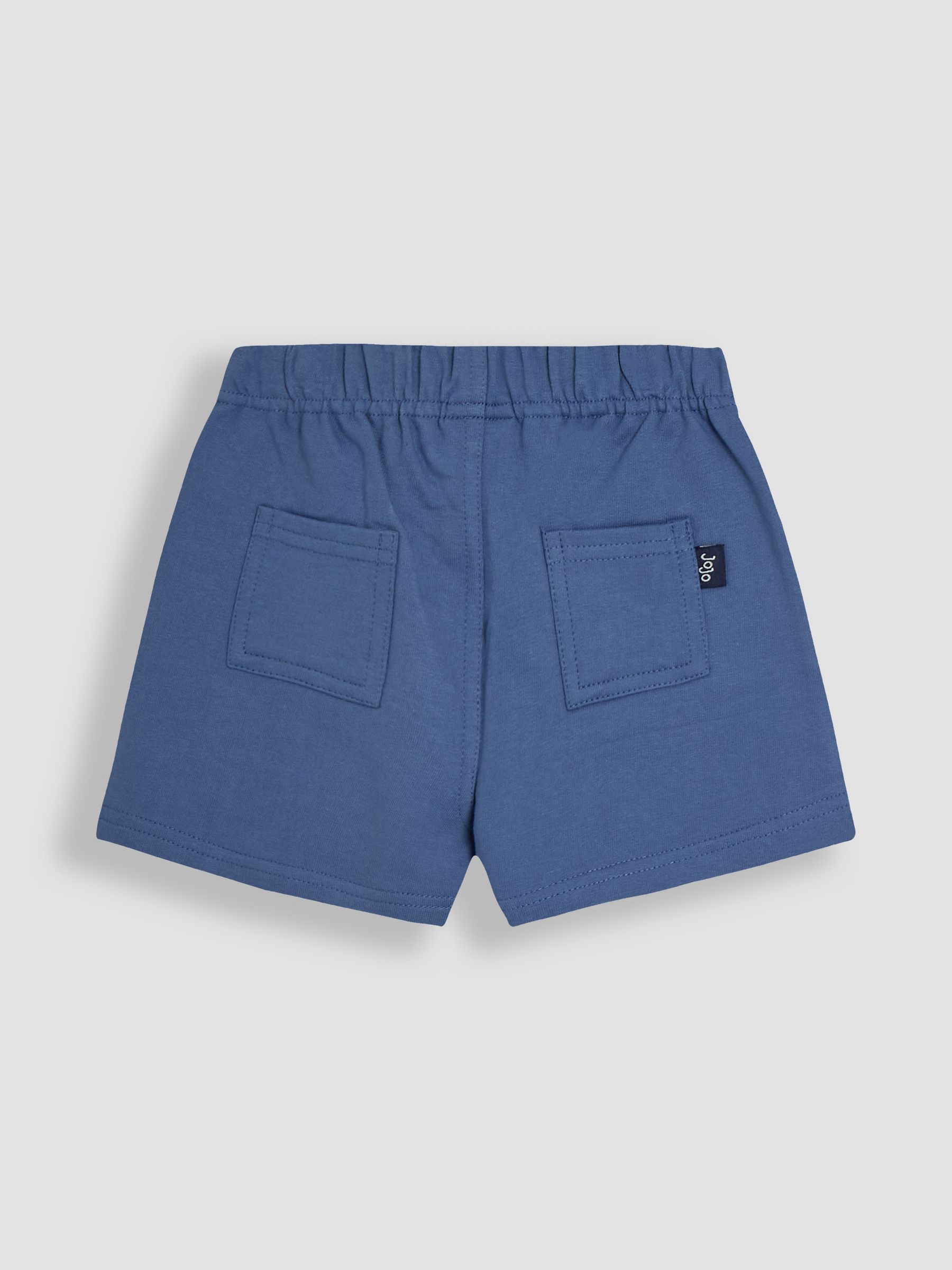 Mustard Stripe & Solid Blue 2-Pack Stripe Jogger Shorts - Image 7 of 7