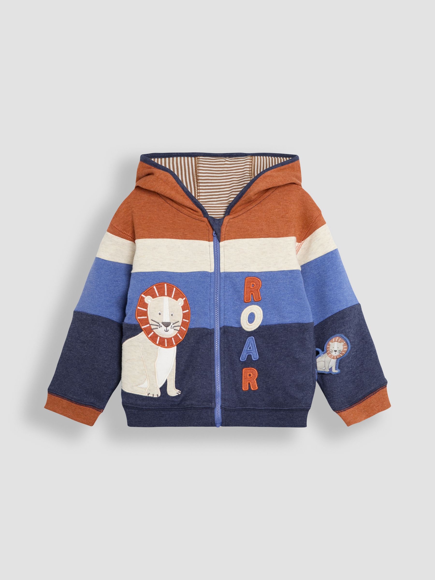 Denim Lion Appliqué Reversible Hoodie - Image 11 of 16