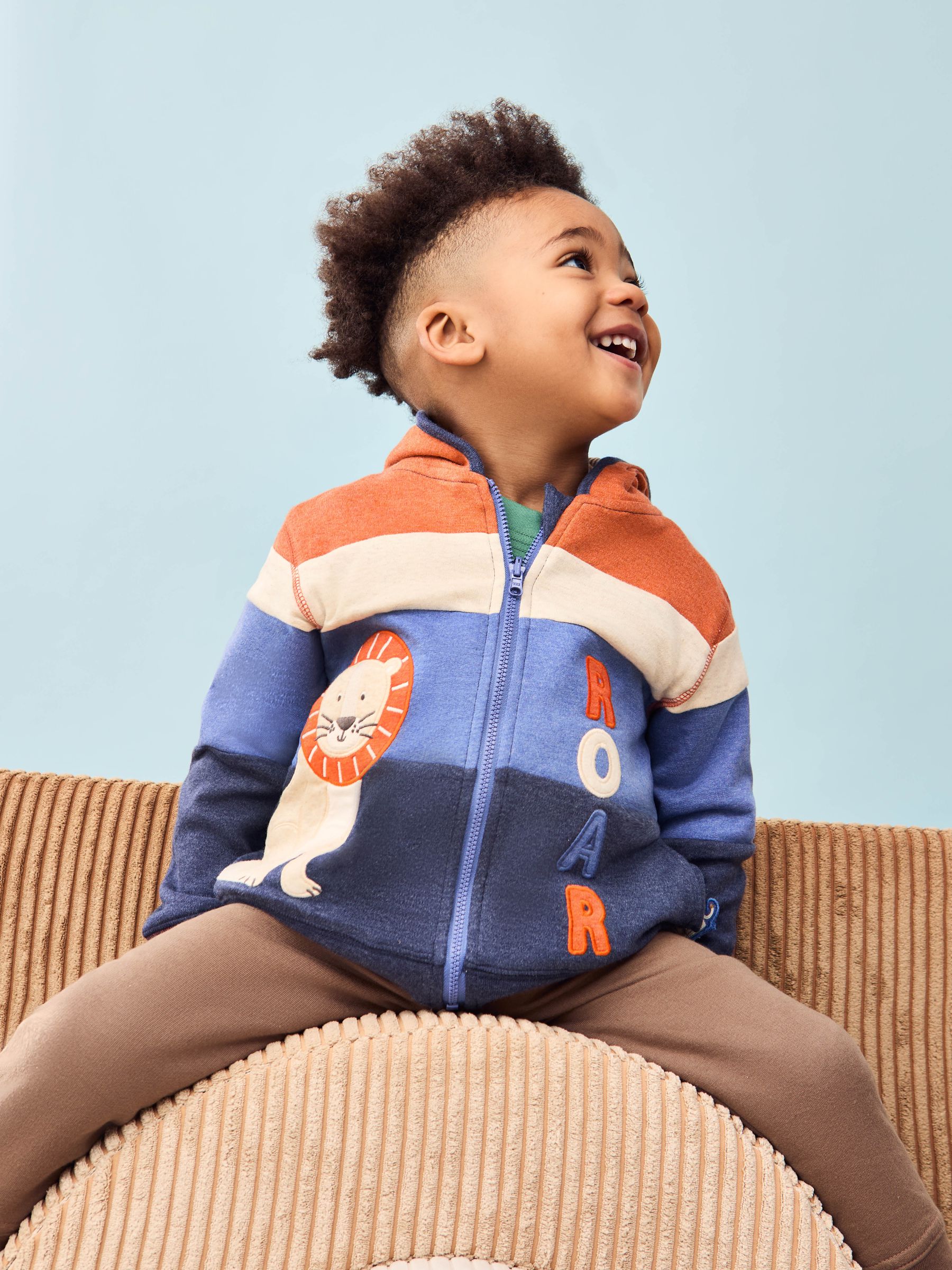 Denim Lion Appliqué Reversible Hoodie - Image 3 of 16