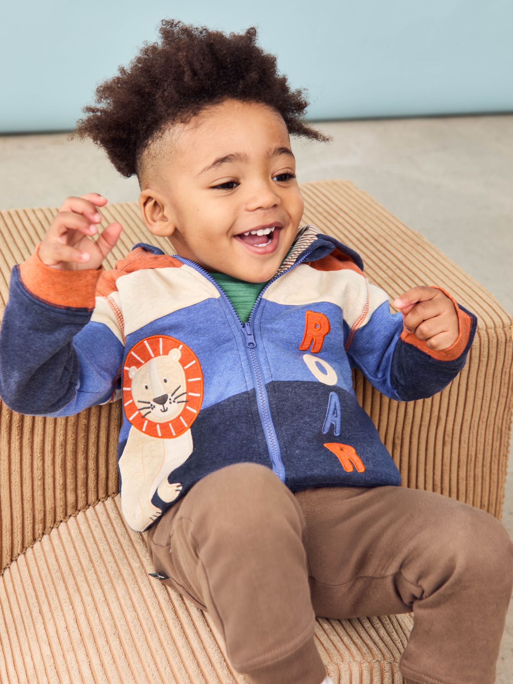 Denim Lion Appliqué Reversible Hoodie - Image 4 of 16