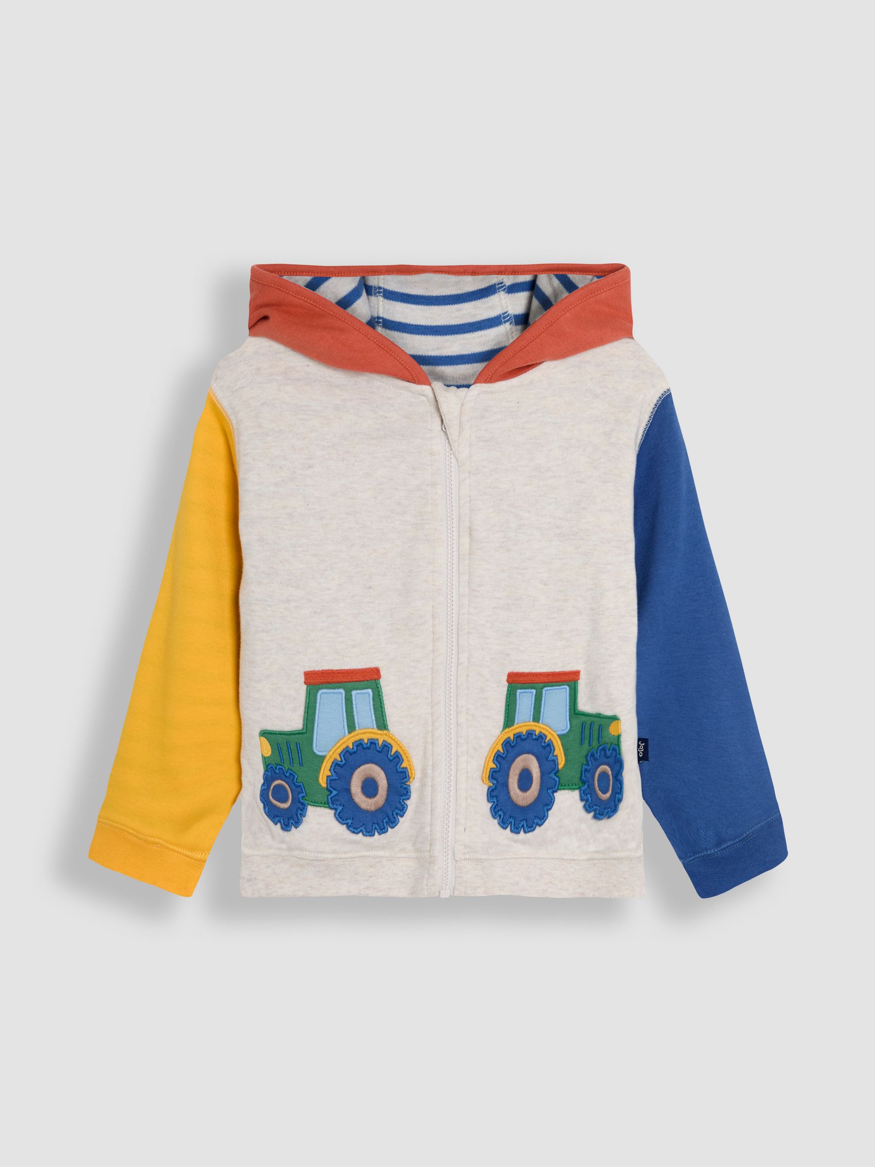Natural Tractor Appliqué Reversible Hoodie - Image 2 of 8