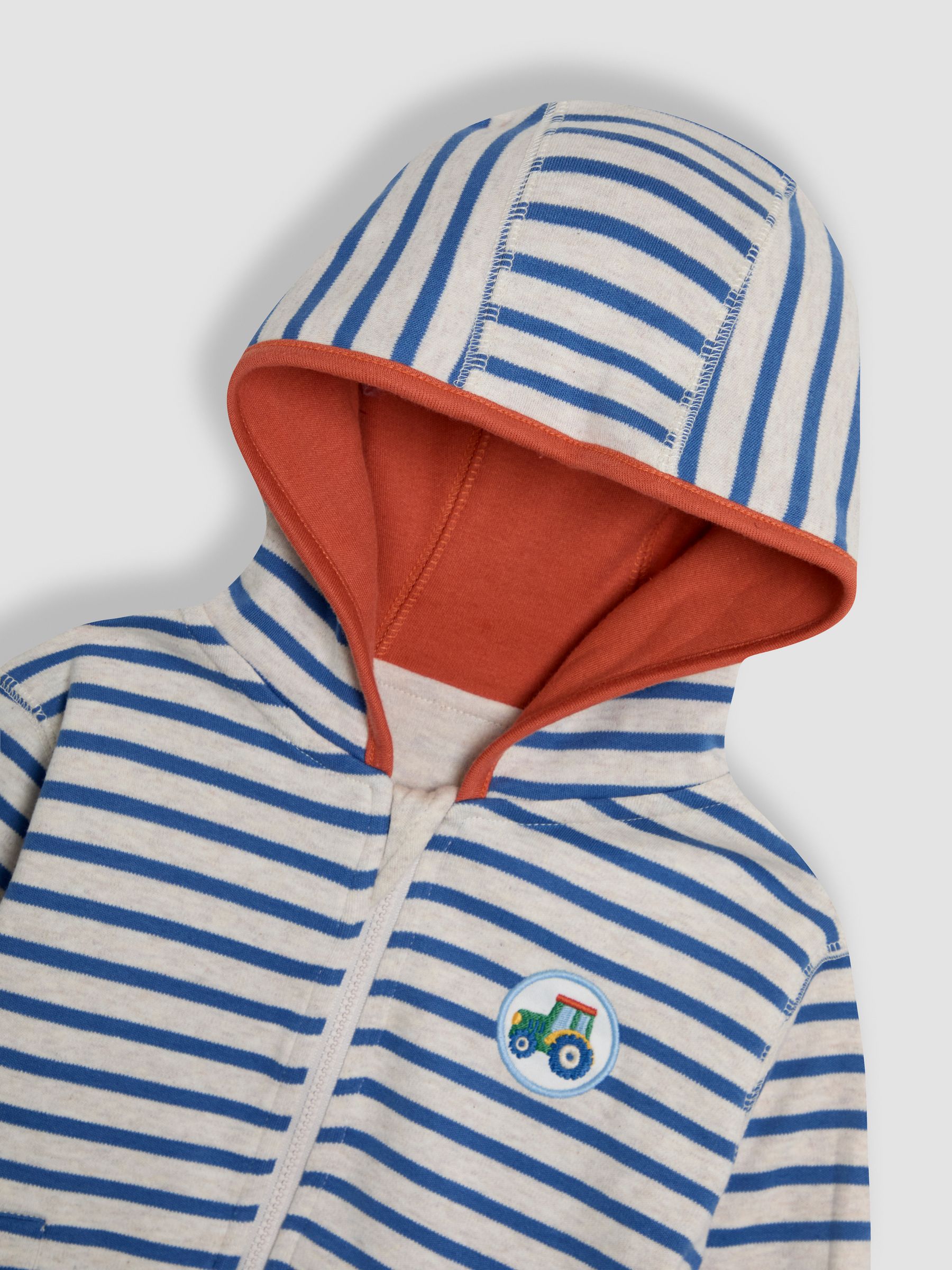 Natural Tractor Appliqué Reversible Hoodie - Image 6 of 8