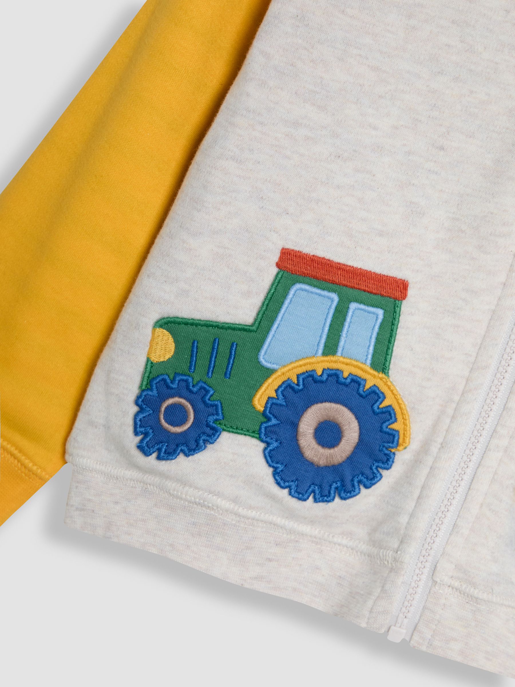 Natural Tractor Appliqué Reversible Hoodie - Image 7 of 8