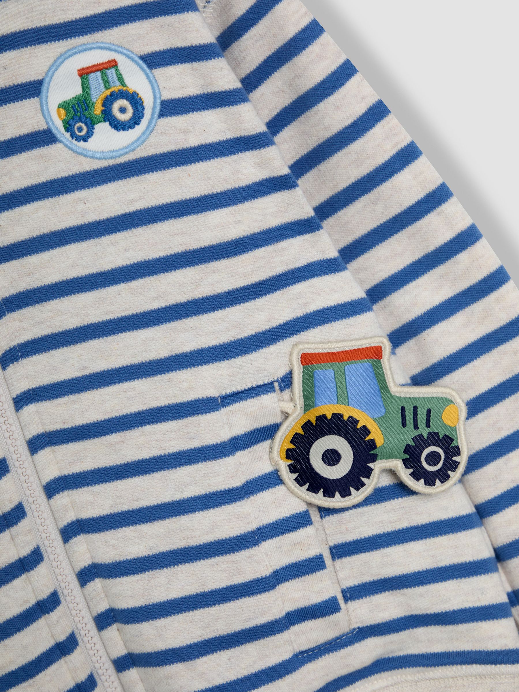 Natural Tractor Appliqué Reversible Hoodie - Image 8 of 8