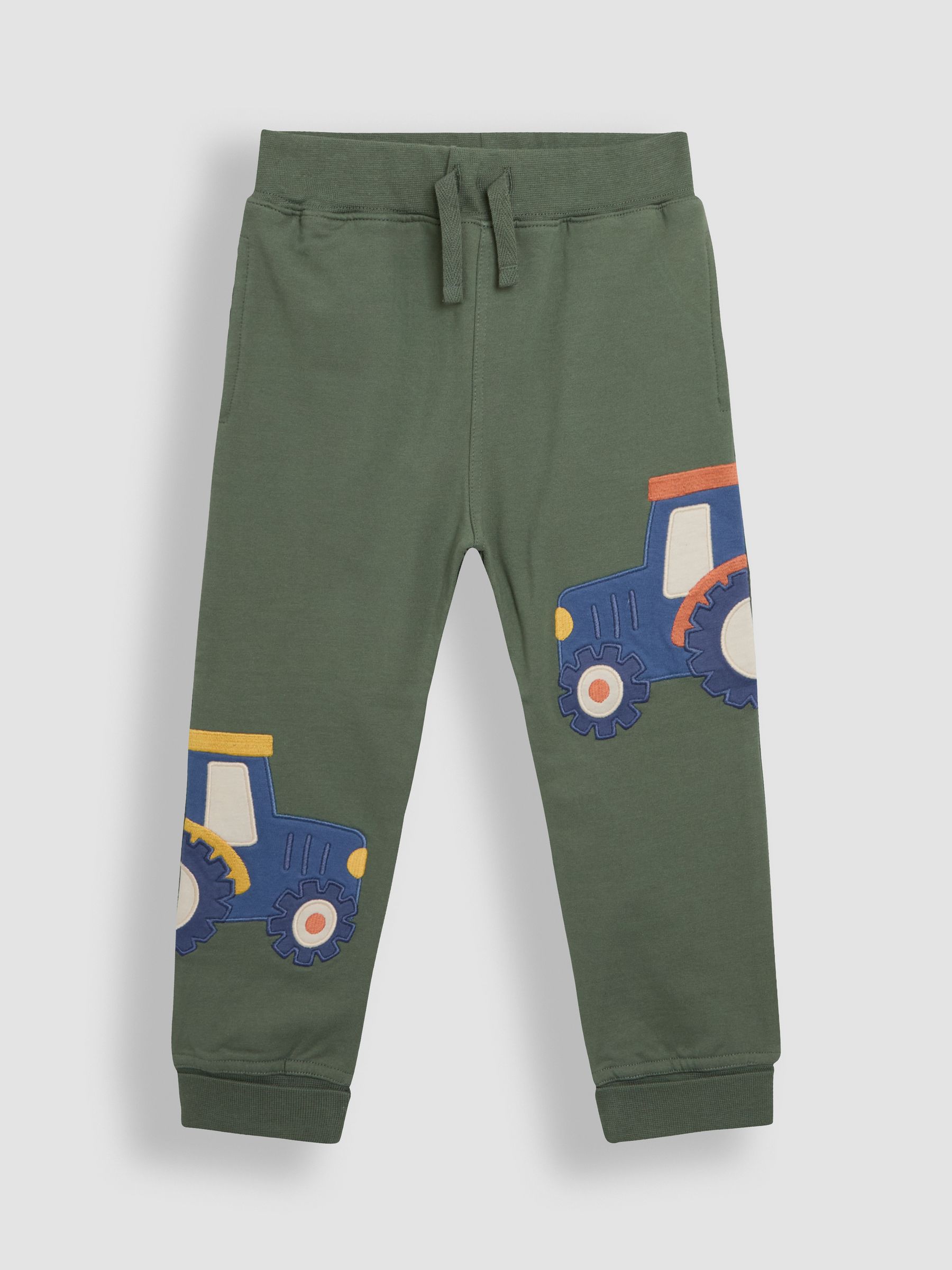 Khaki Tractor Appliqué Joggers - Image 1 of 3