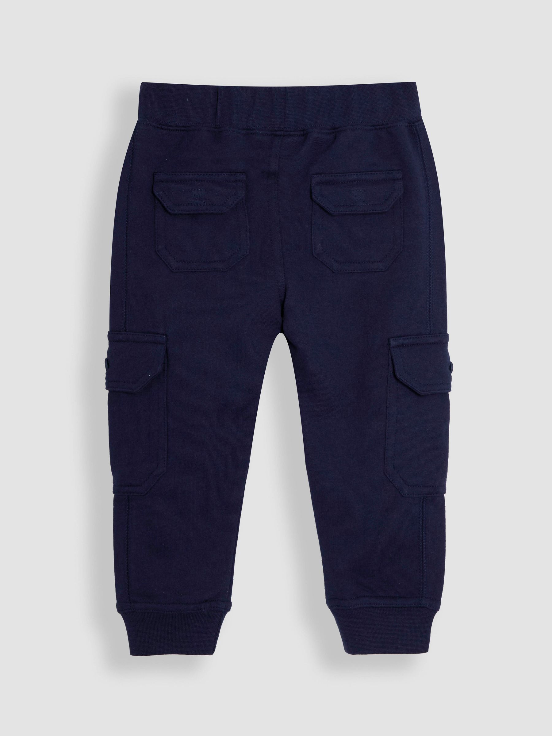 Navy Blue Dinosaur Badge Cargo Joggers - Image 4 of 4