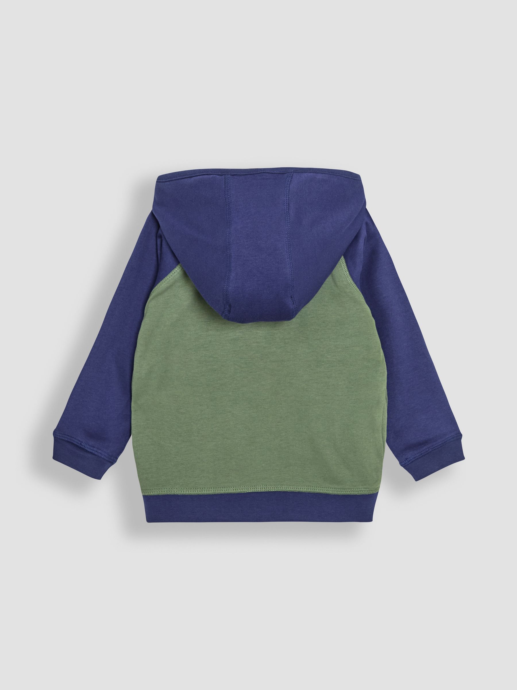 Navy Tractor Appliqué Reversible Hoodie - Image 3 of 8