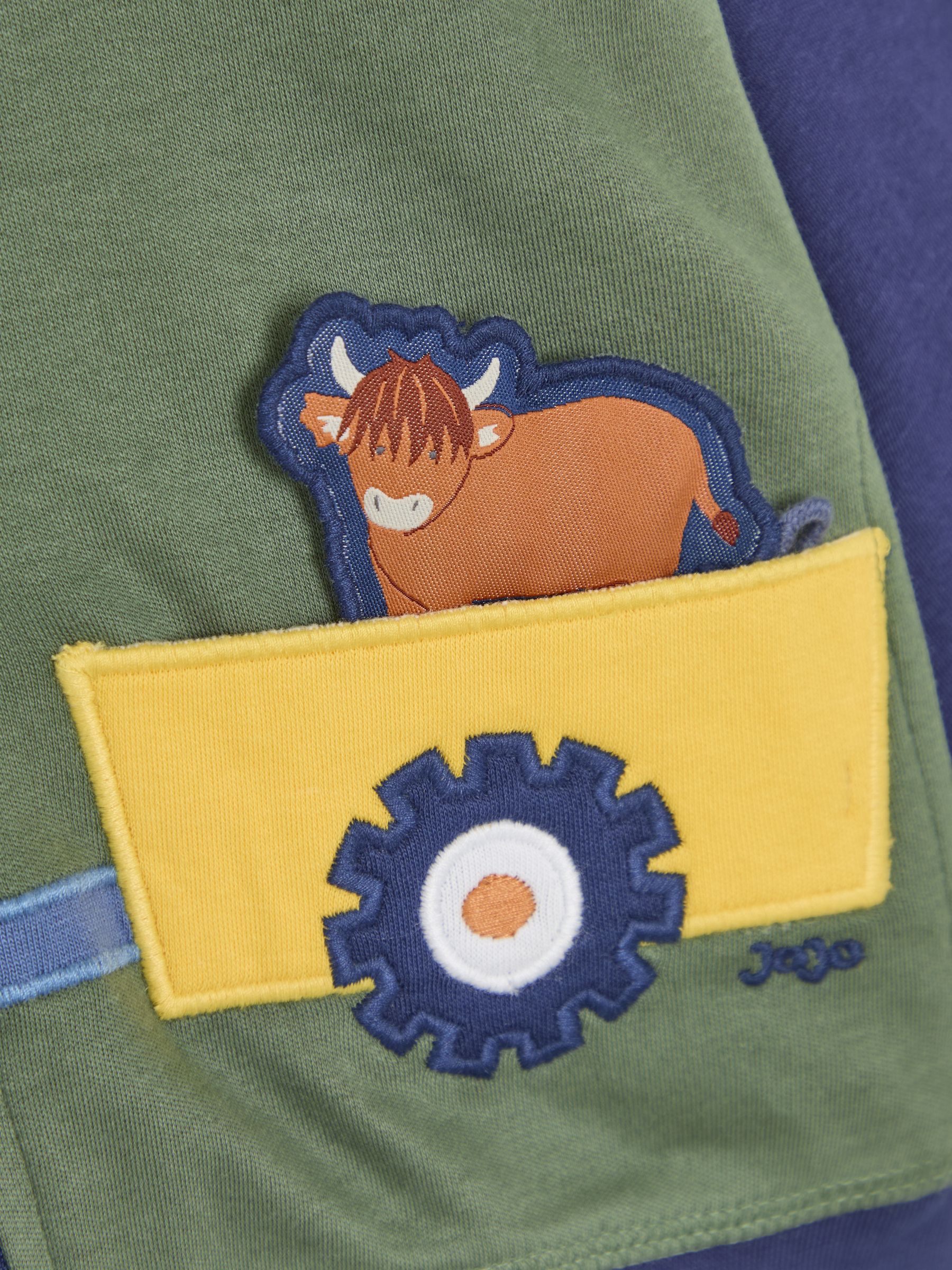 Navy Tractor Appliqué Reversible Hoodie - Image 8 of 8