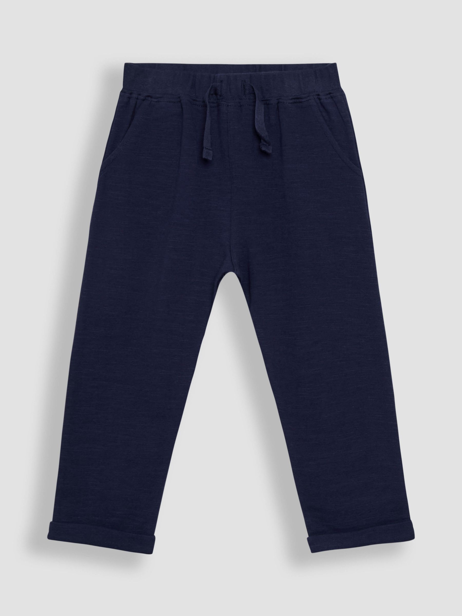 Khaki Green & Navy Blue 2-Pack Relaxed Fit Turn Up Joggers - Image 3 of 7