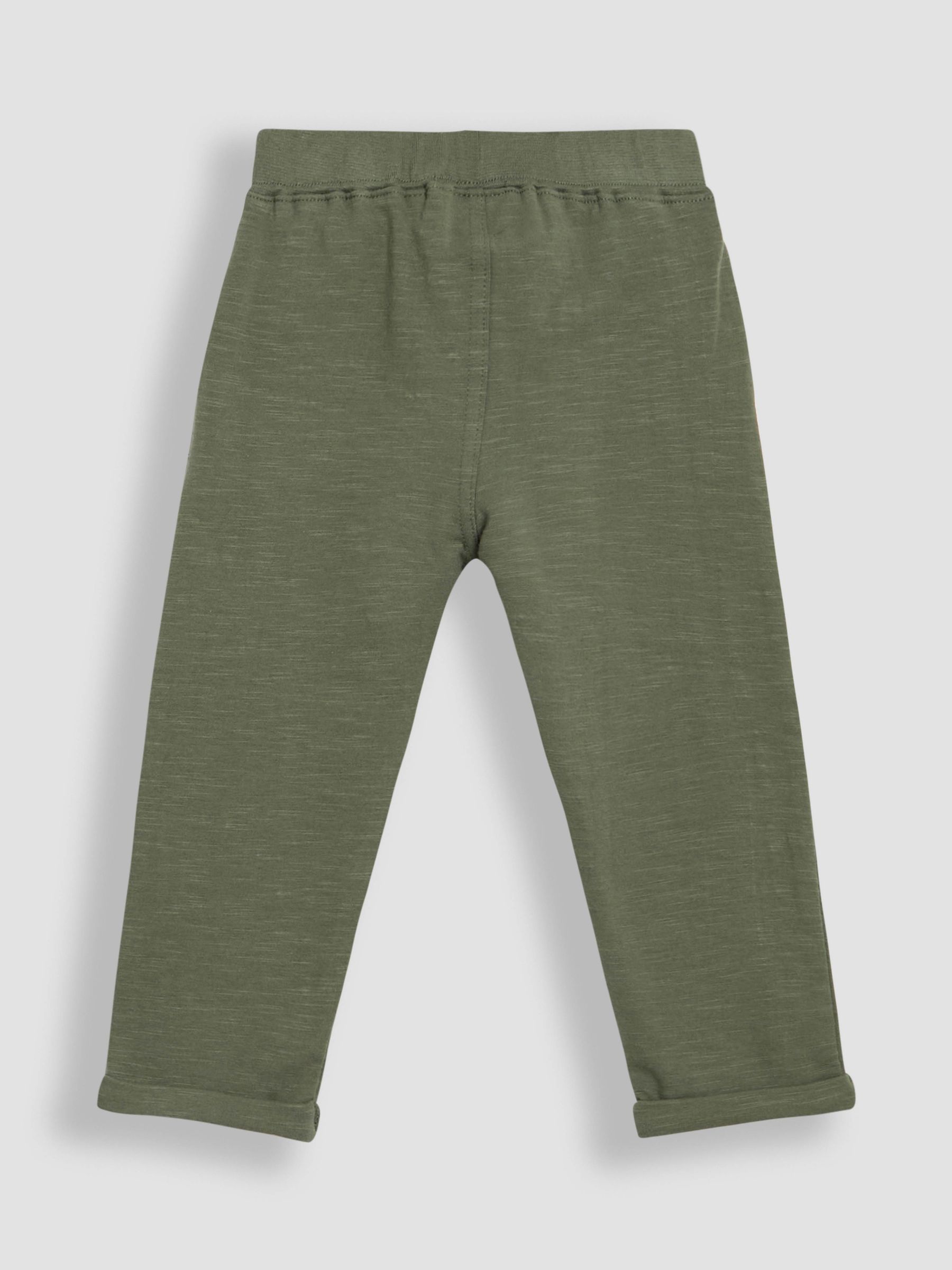 Khaki Green & Navy Blue 2-Pack Relaxed Fit Turn Up Joggers - Image 4 of 7
