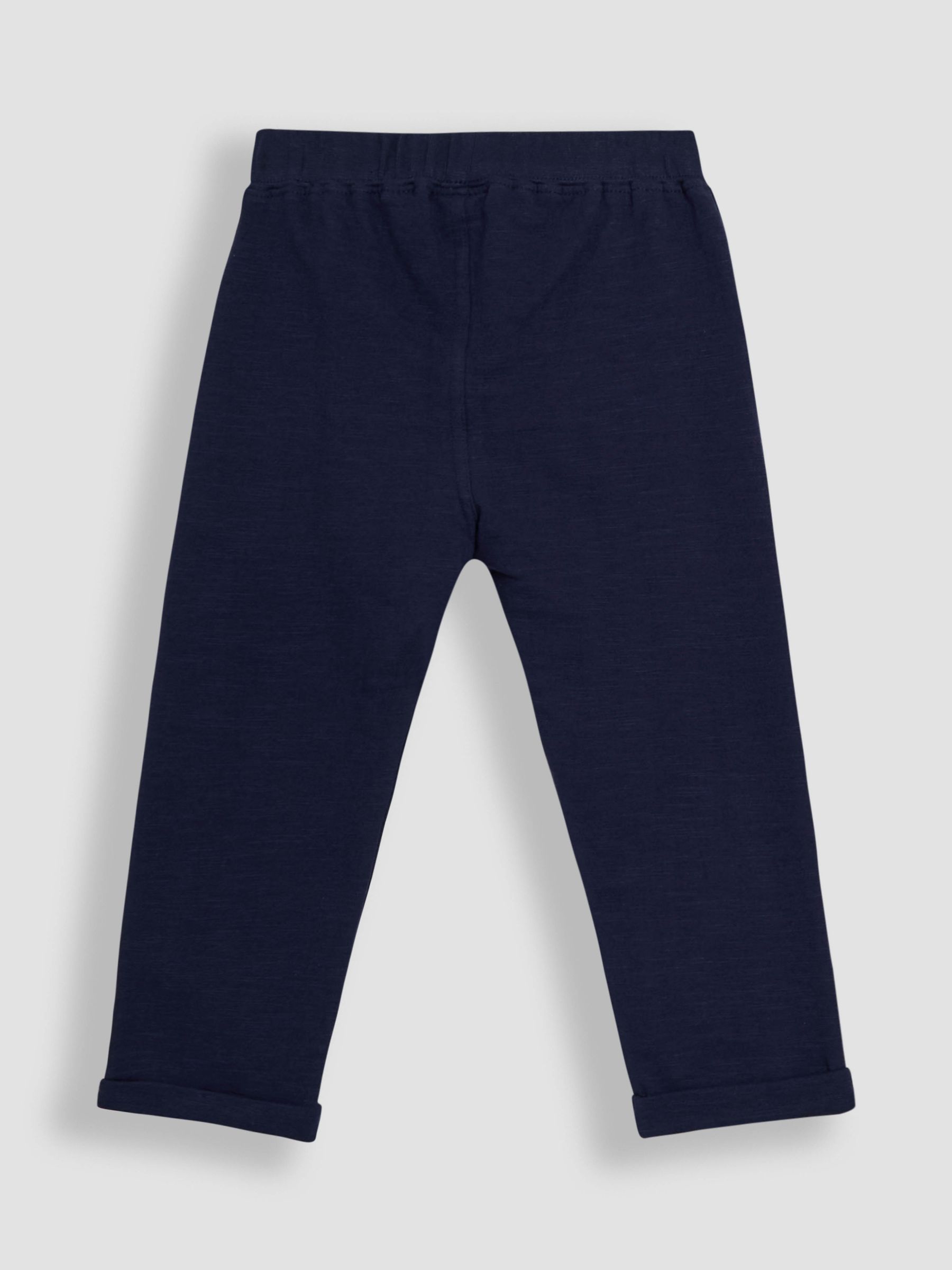 Khaki Green & Navy Blue 2-Pack Relaxed Fit Turn Up Joggers - Image 5 of 7