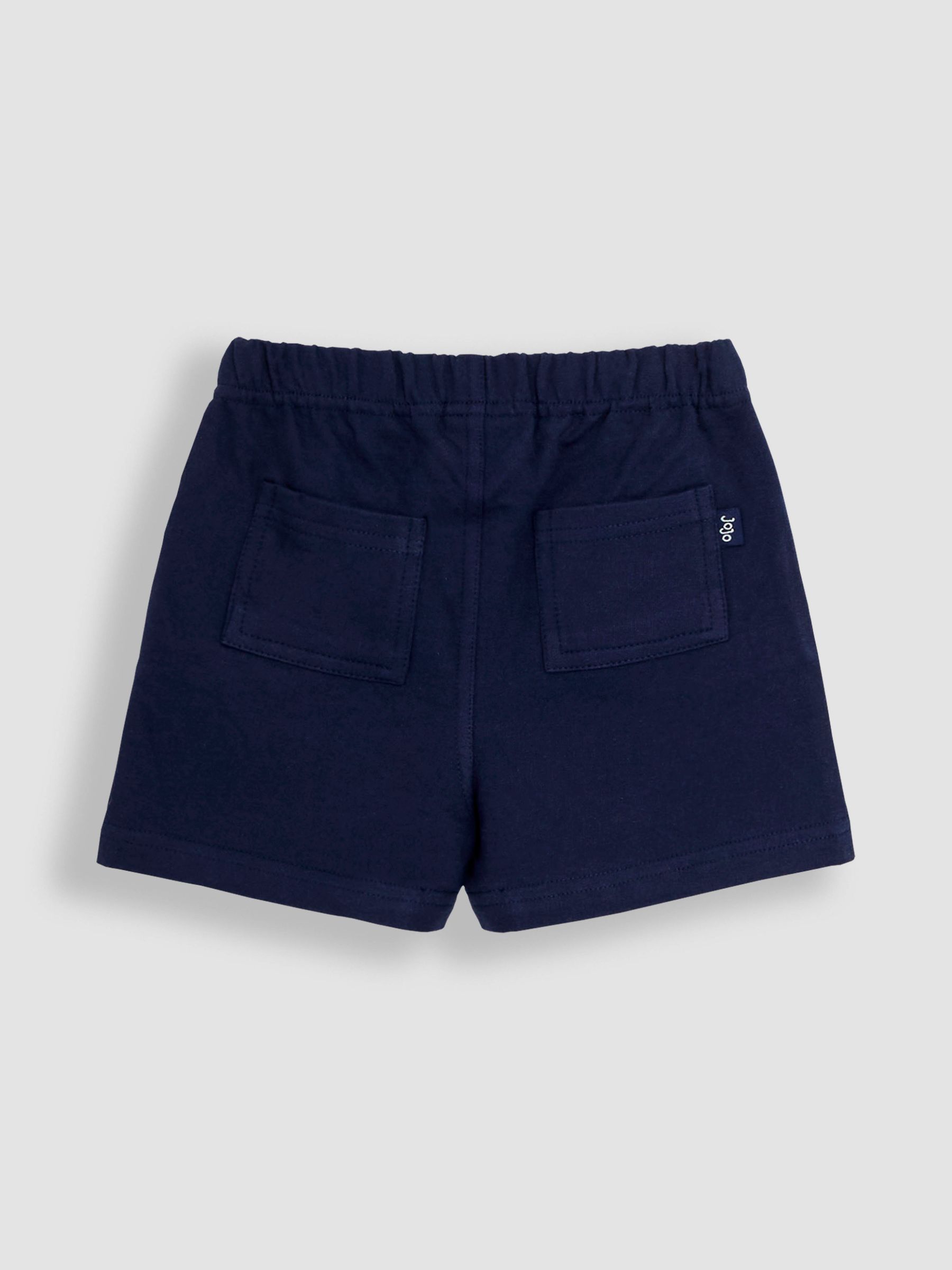Blue Stripe & Navy Blue 2-Pack Stripe Jogger Shorts - Image 5 of 5