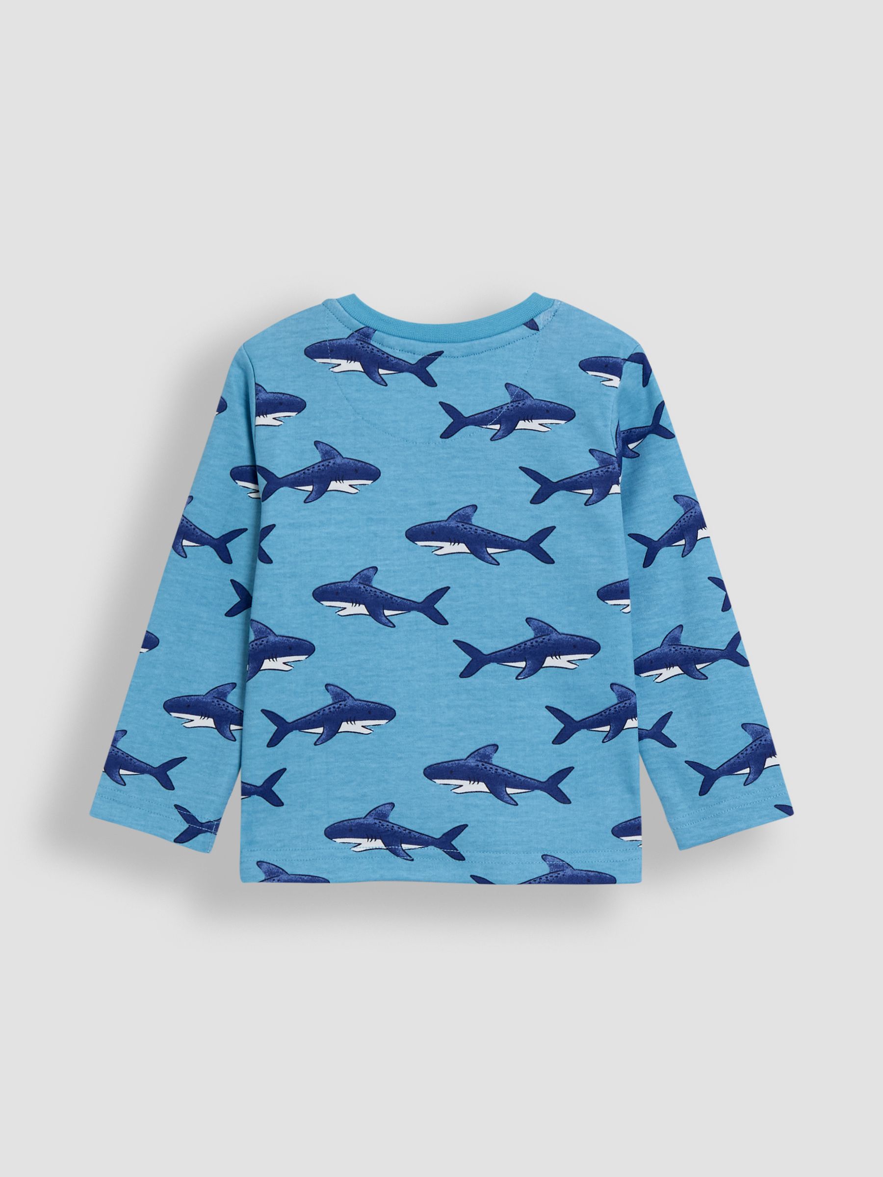 Aqua/Blue 2-Pack Printed & Plain Tops - Image 3 of 7