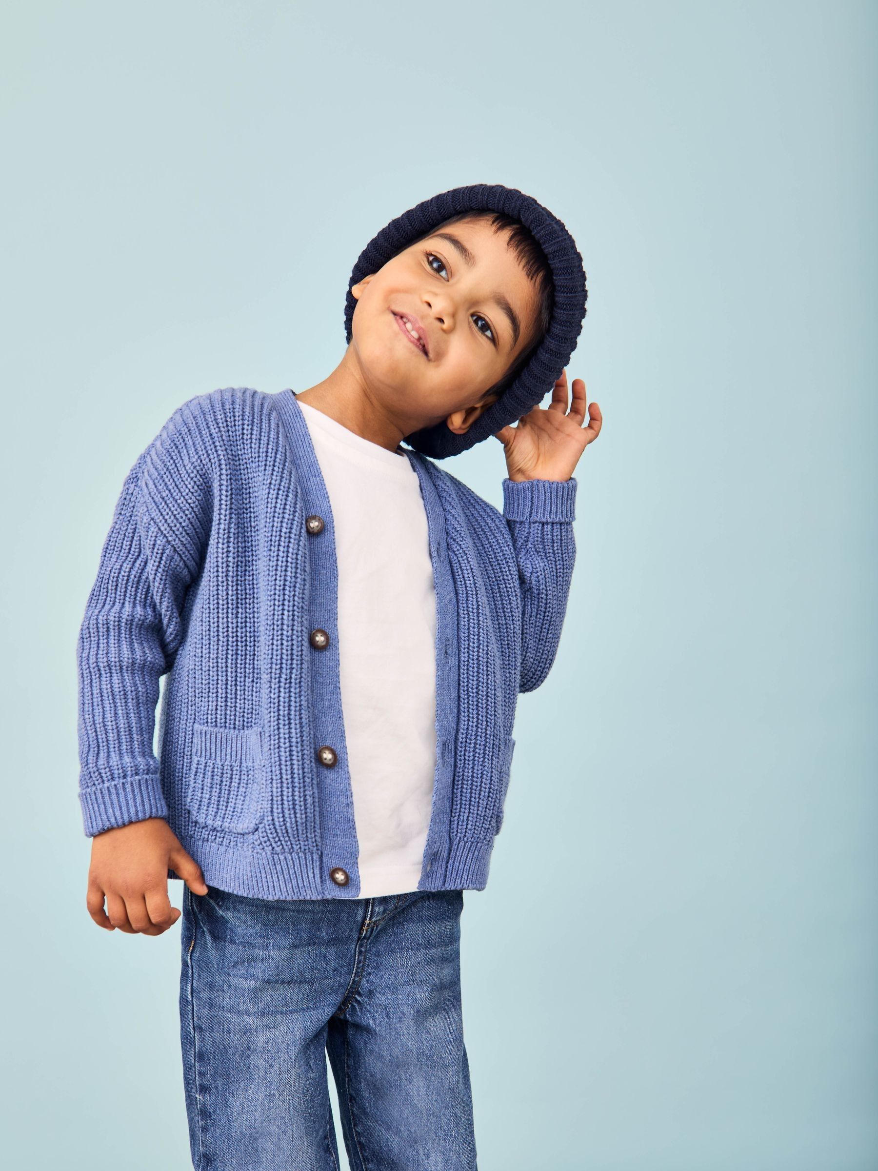 Blue Classic Cardigan - Image 3 of 9
