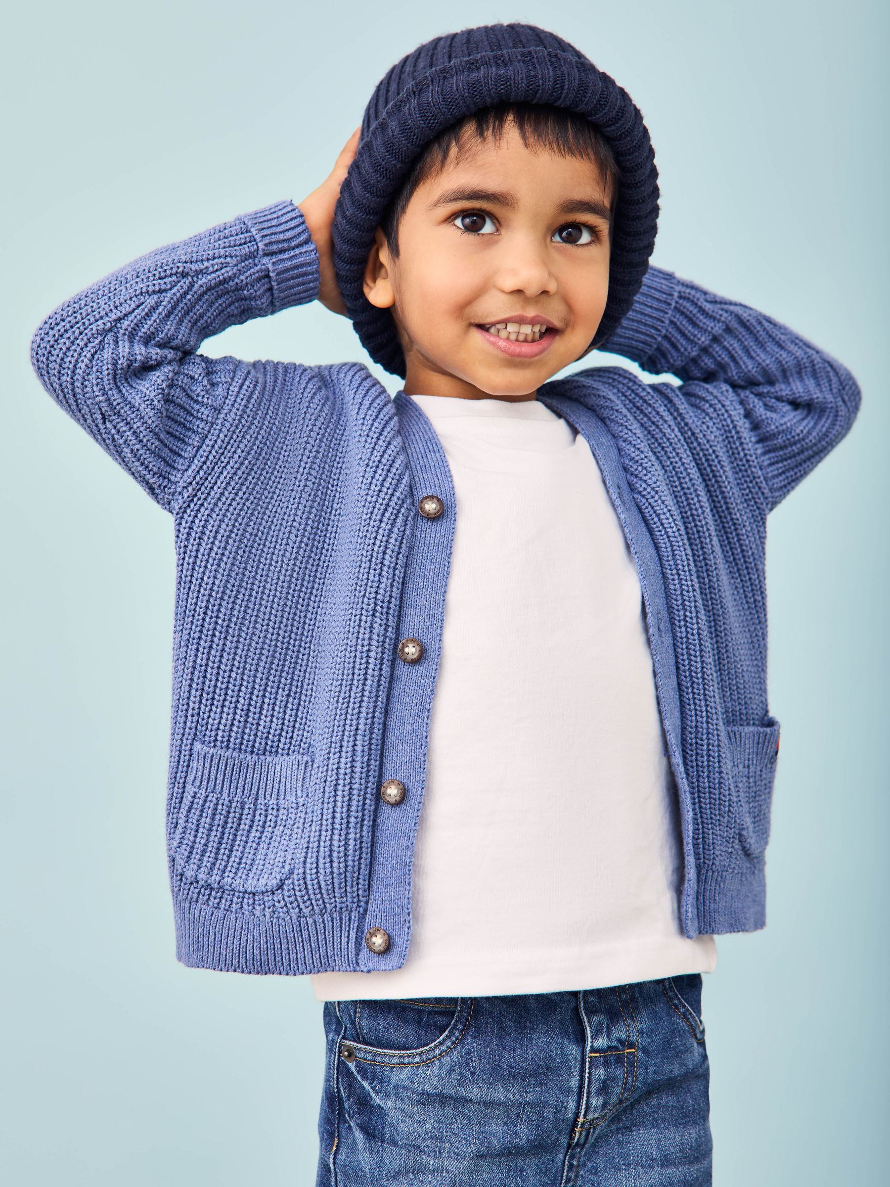 Blue Classic Cardigan - Image 5 of 9