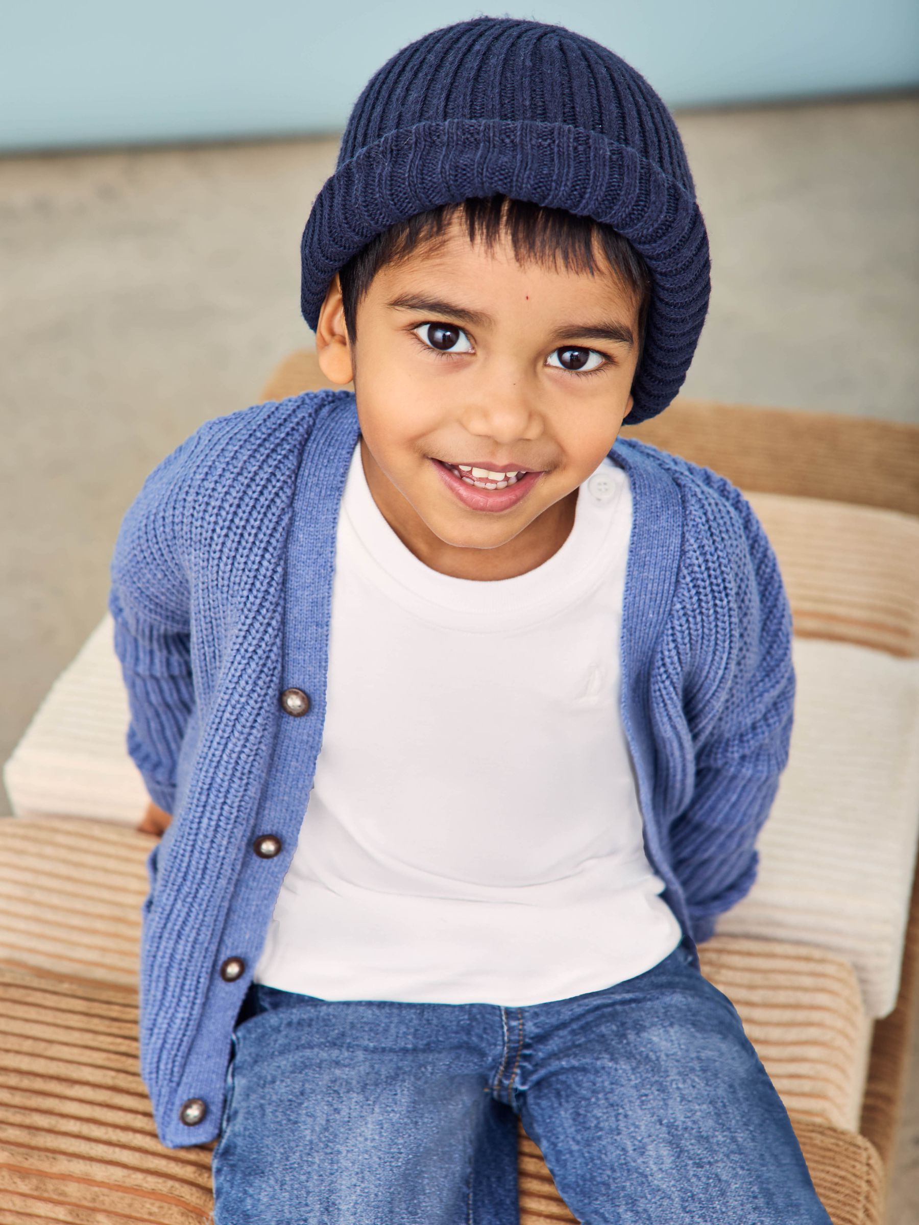 Blue Classic Cardigan - Image 6 of 9