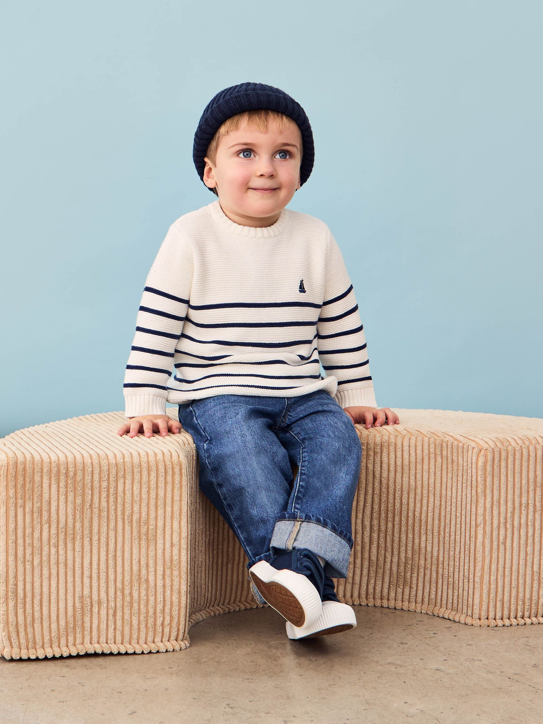 Cream Breton Stripe Jumper - Image 1 of 8