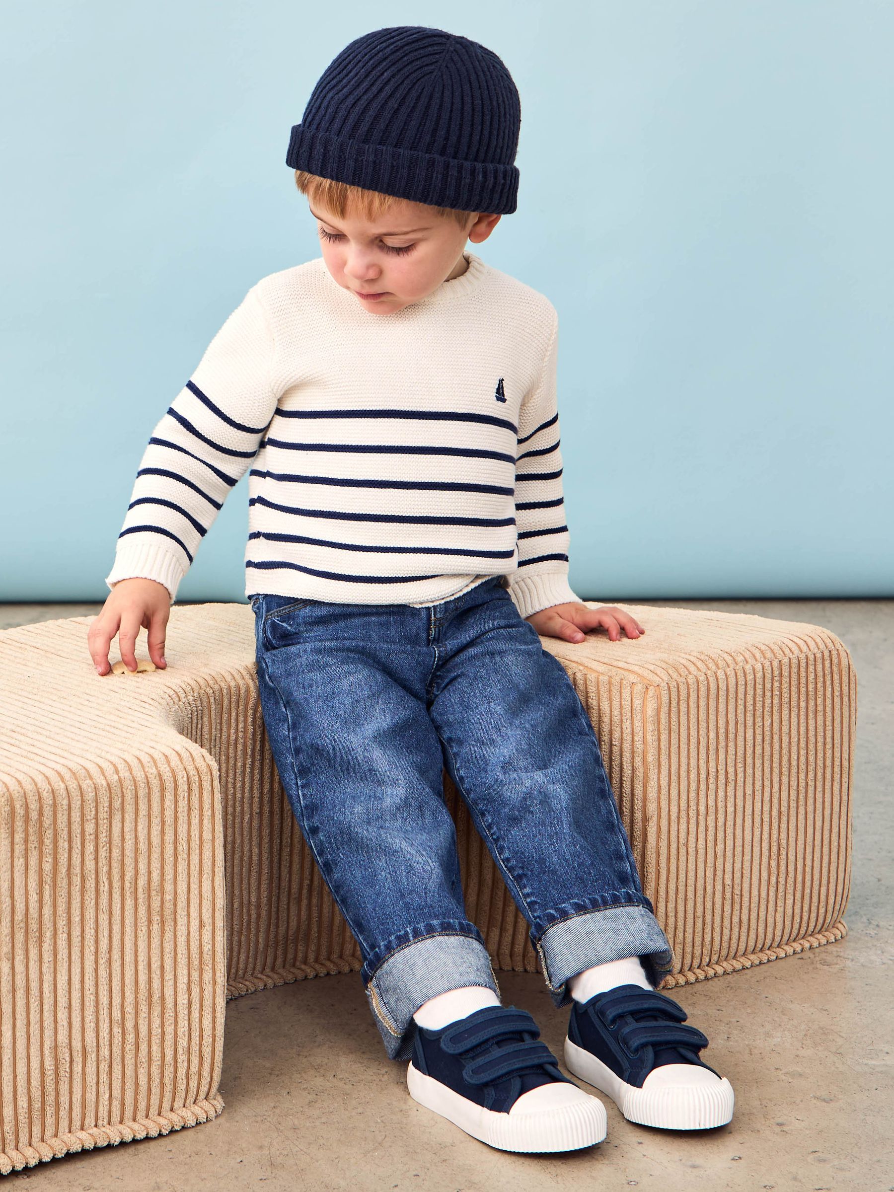 Cream Breton Stripe Jumper - Image 3 of 8