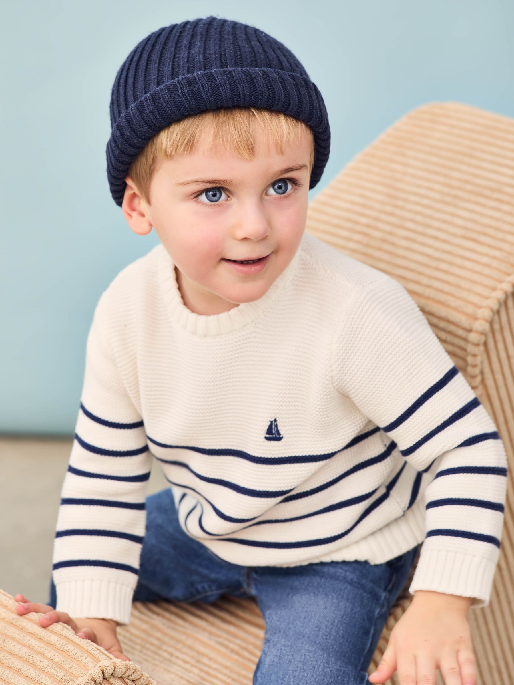 Cream Breton Stripe Jumper - Image 4 of 8