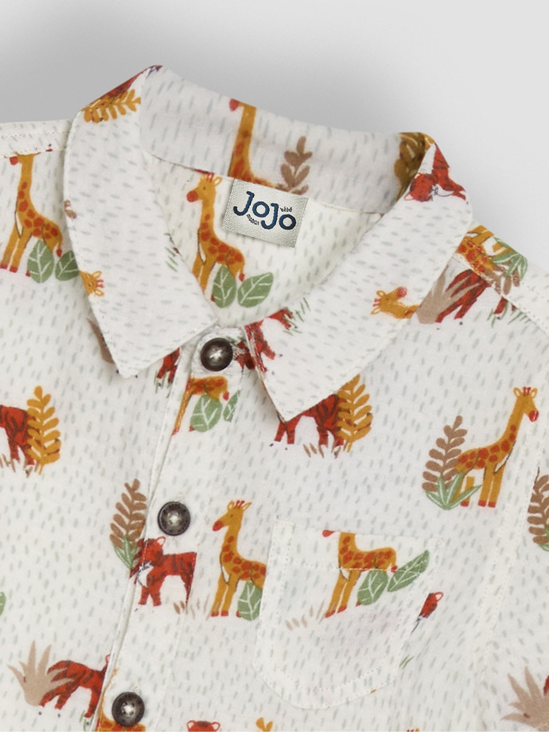 Ecru Cream Safari Cheesecloth Shirt - Image 3 of 3
