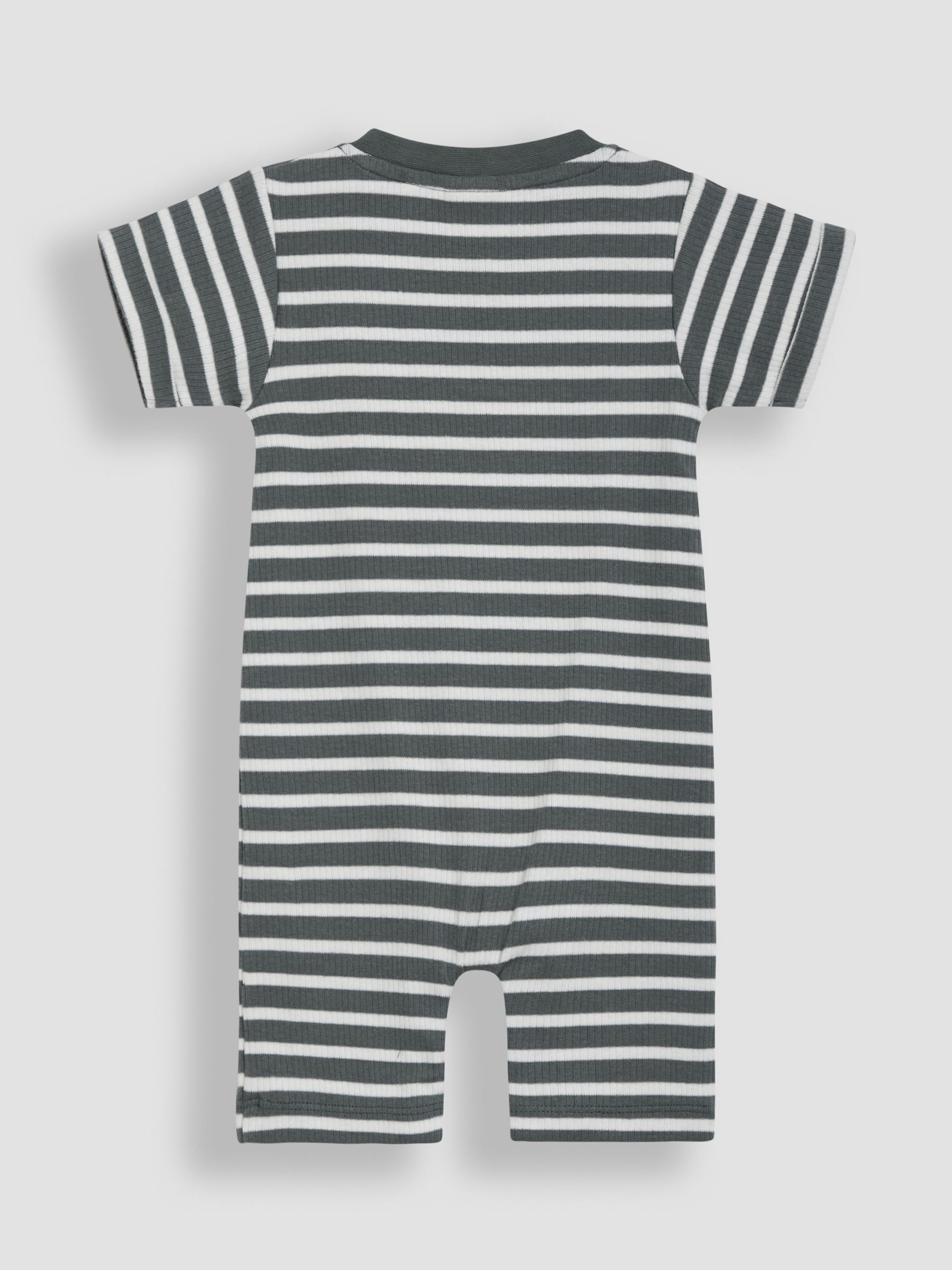 Khaki Green Tractor Dino Scene Romper - Image 2 of 3