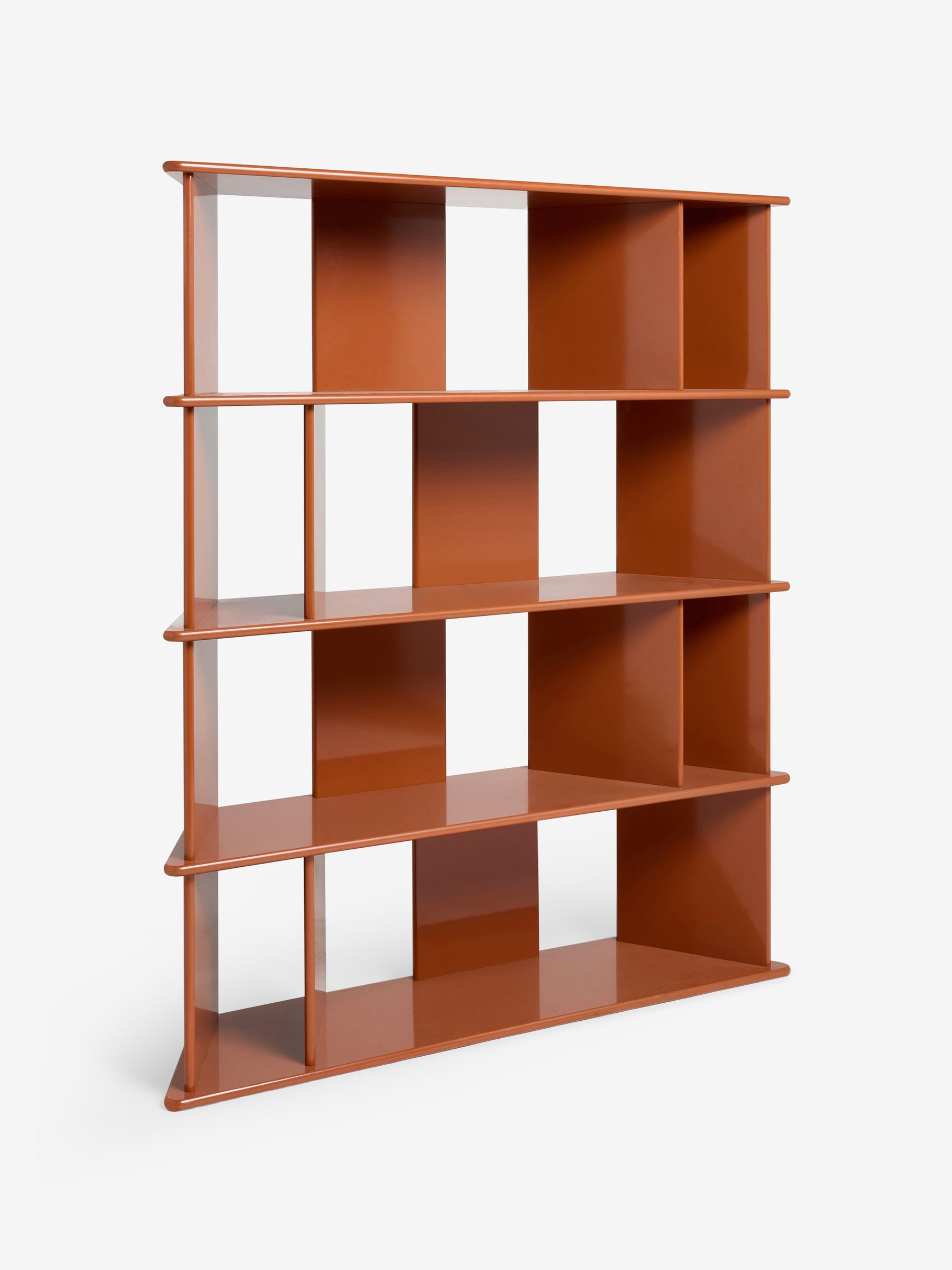 Ingrid Wide Shelving Unit in Rust Orange - Image 5 of 6