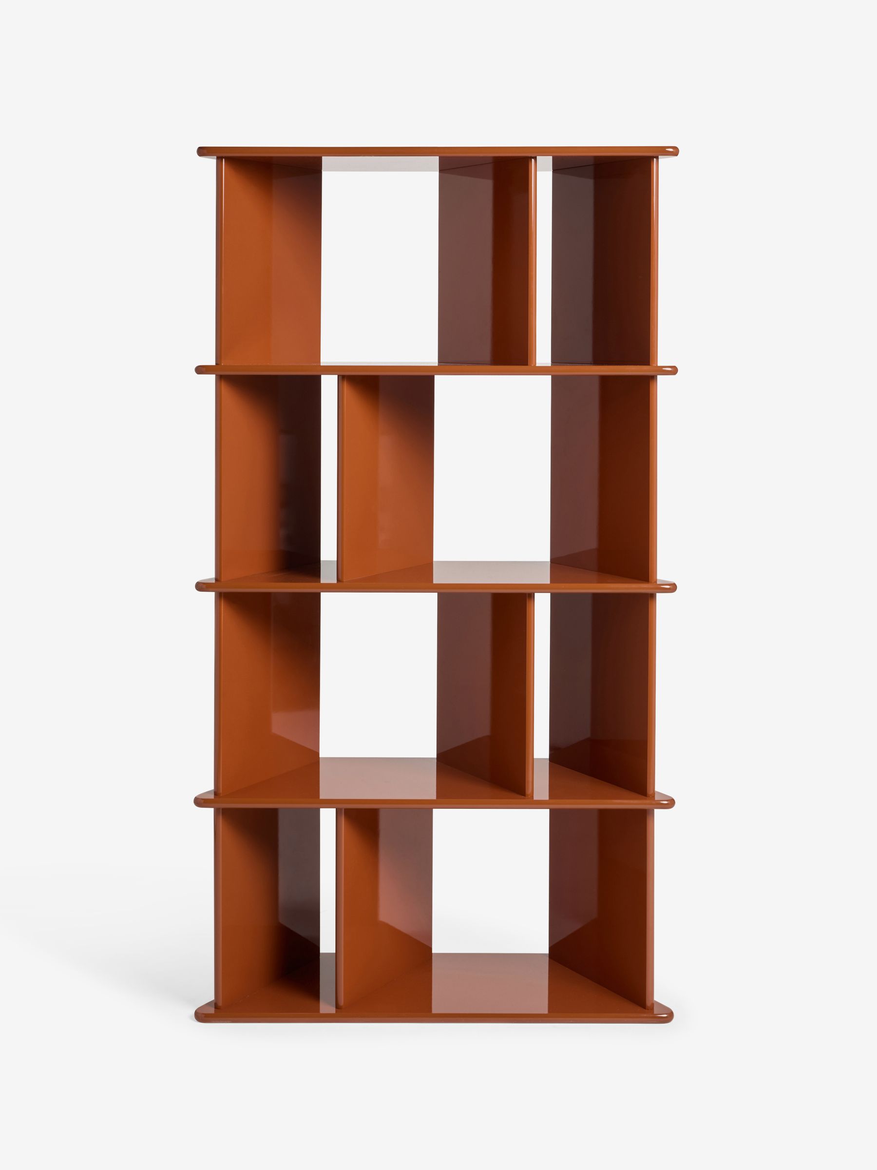 Ingrid Narrow Shelving Unit in Rust Orange - Image 5 of 6