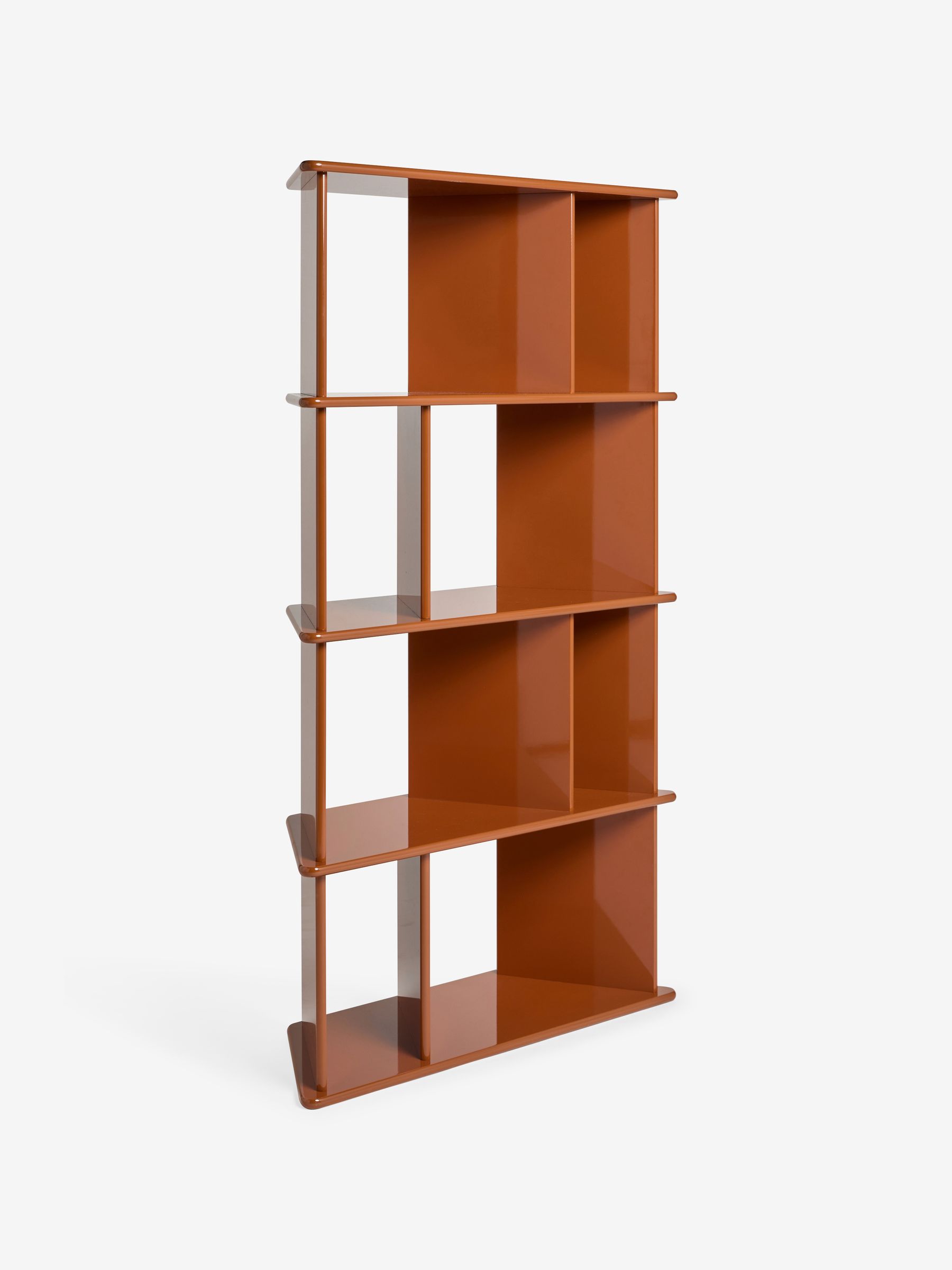 Ingrid Narrow Shelving Unit in Rust Orange - Image 6 of 6
