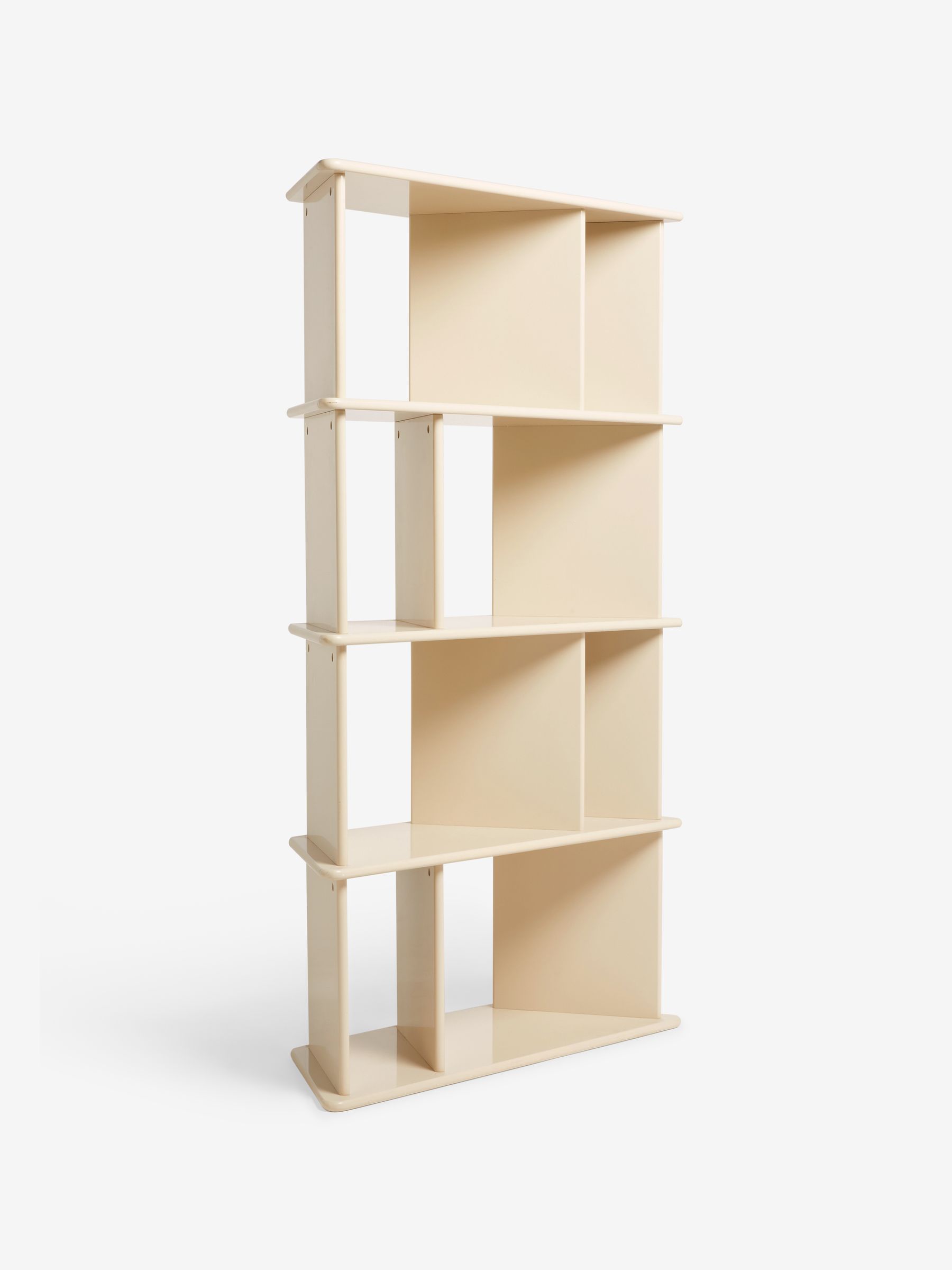 Ingrid Narrow Shelving Unit in Ecru White - Image 5 of 6