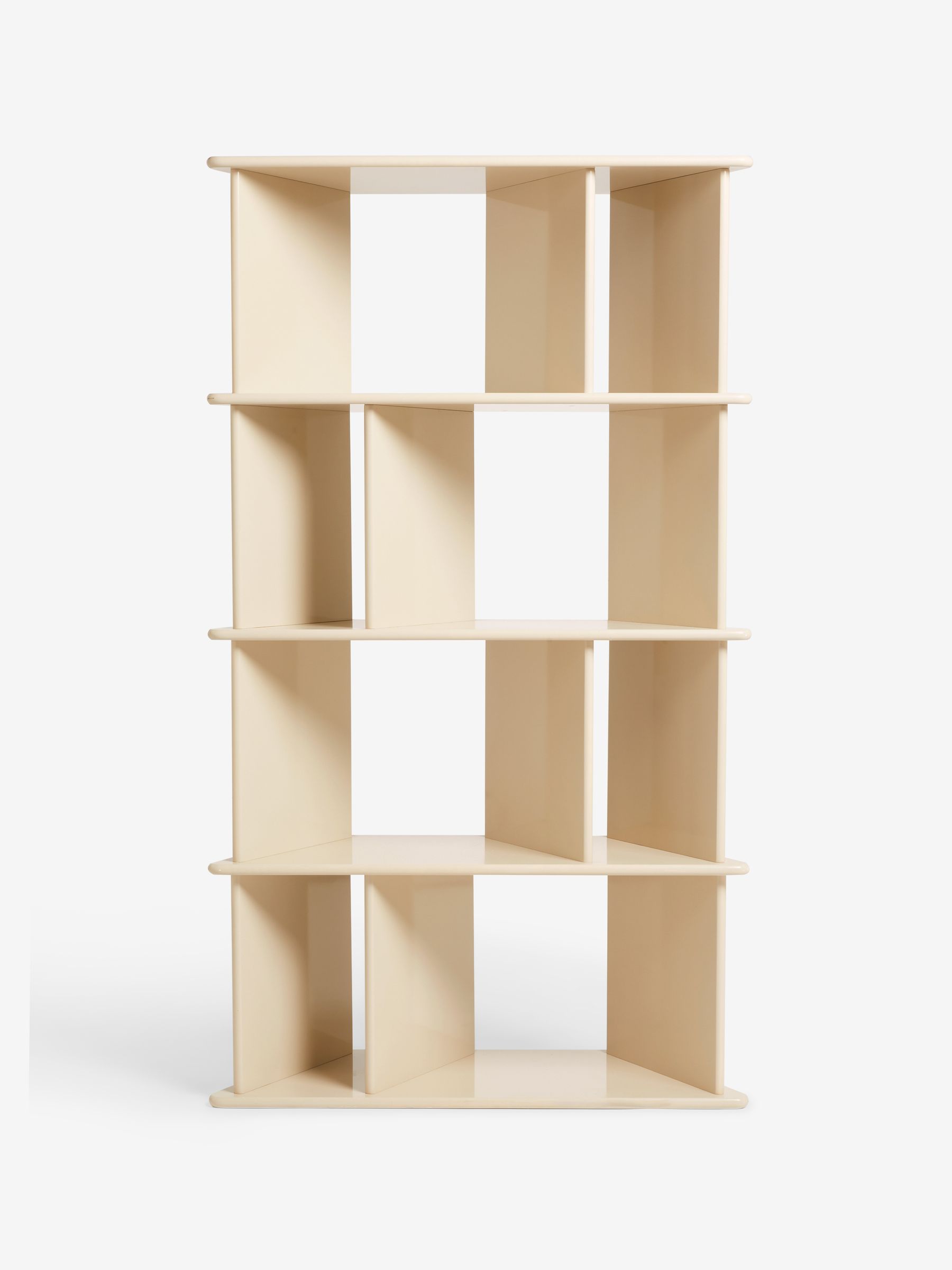 Ingrid Narrow Shelving Unit in Ecru White - Image 6 of 6