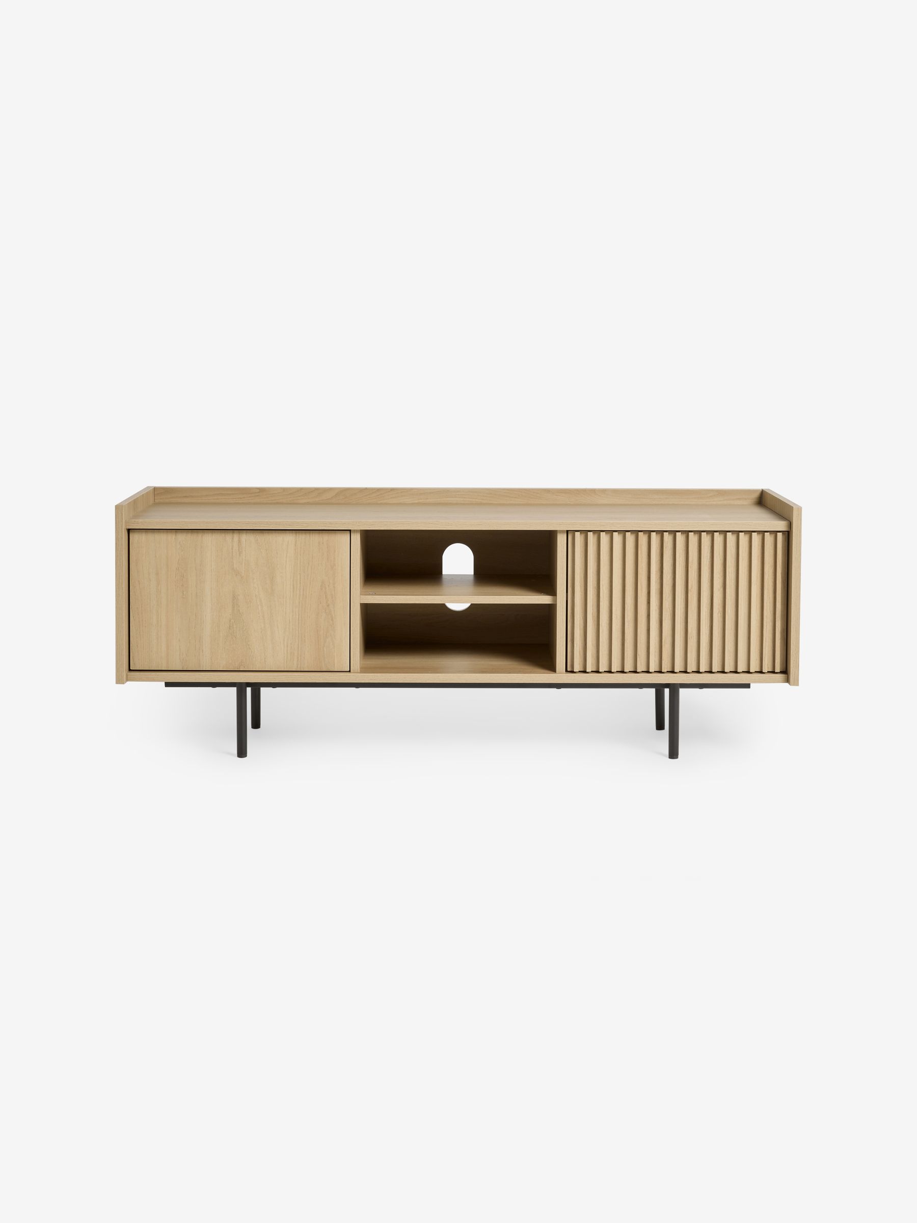 Blaze Wide Up to 50 Inch TV Unit in Oak Effect - Image 4 of 5