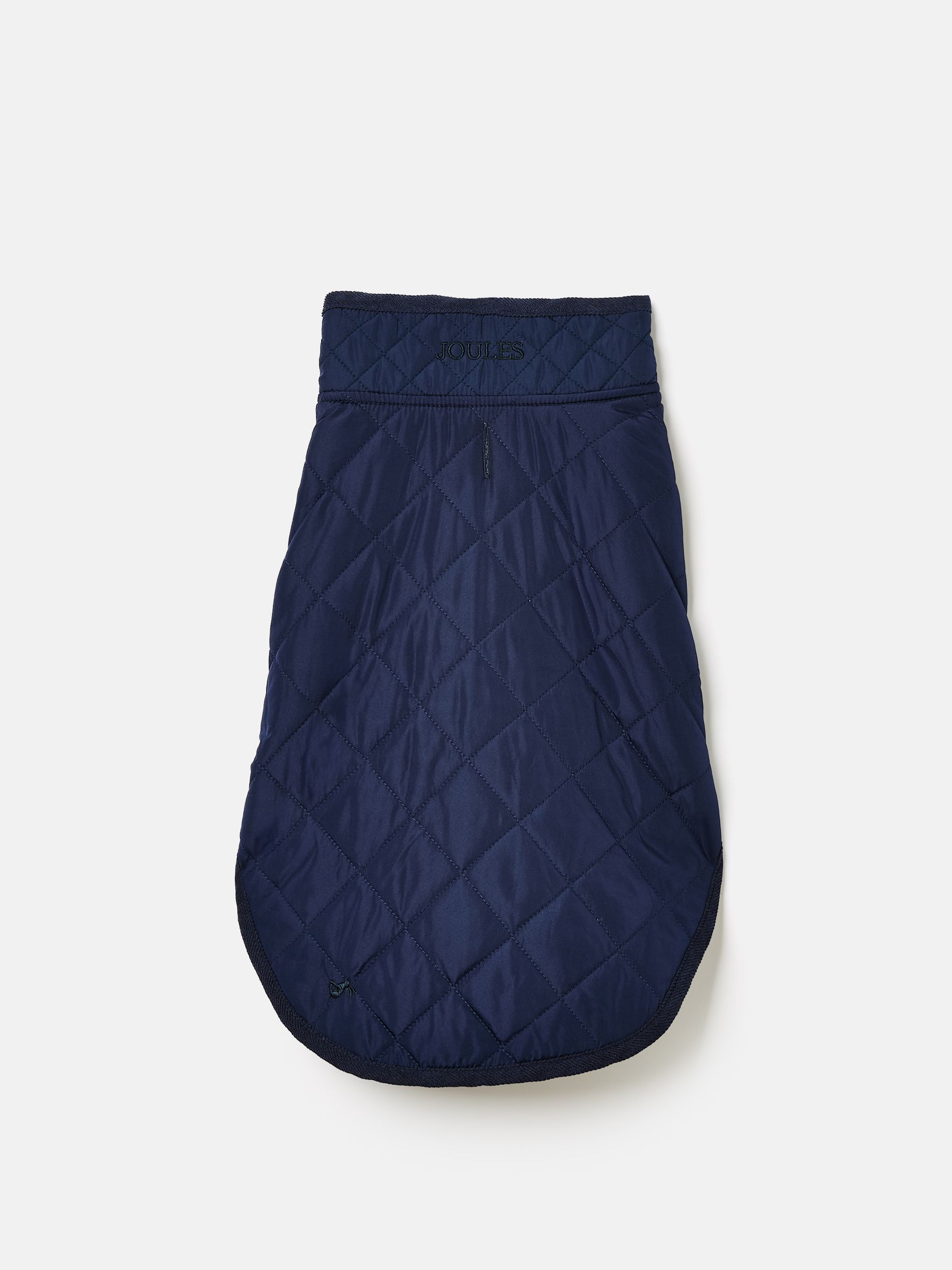 Navy Blue Quilted Dog Coat - Image 1 of 6