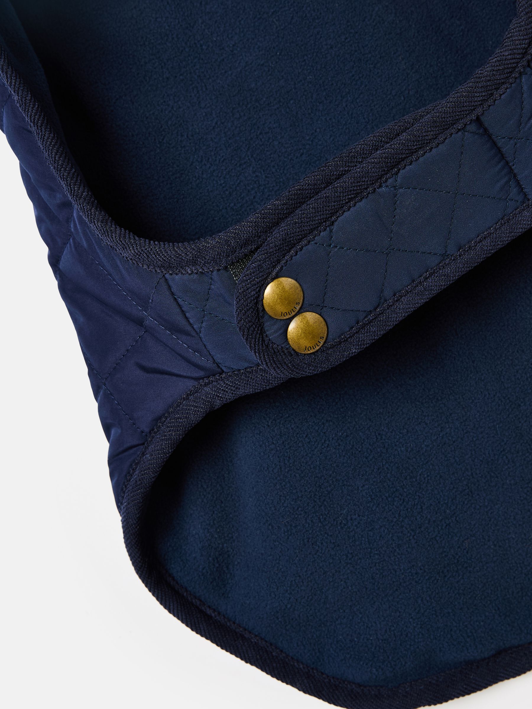 Navy Blue Quilted Dog Coat - Image 2 of 6
